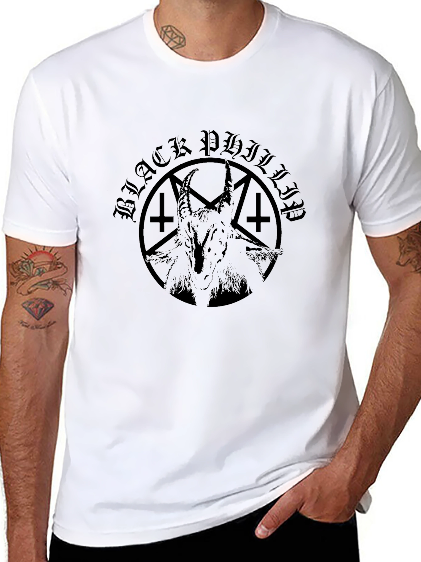 Black Philip Goat Graphic T-Shirt