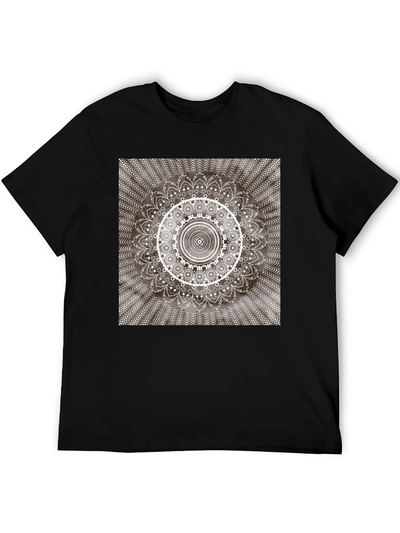Mandala Graphic T-Shirt - Stylish Black Tee