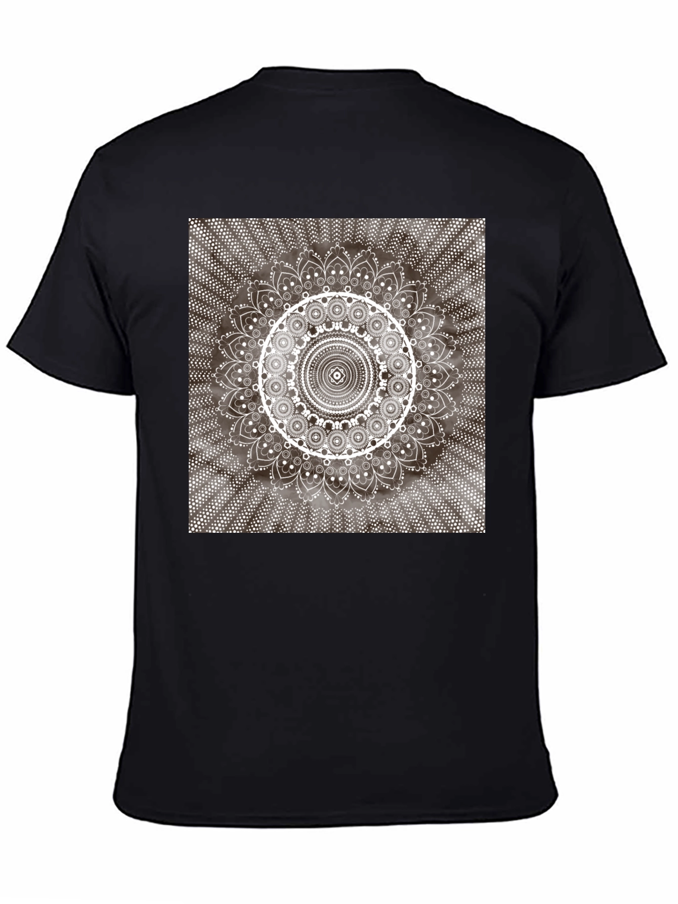 Mandala Graphic T-Shirt - Stylish Black Tee