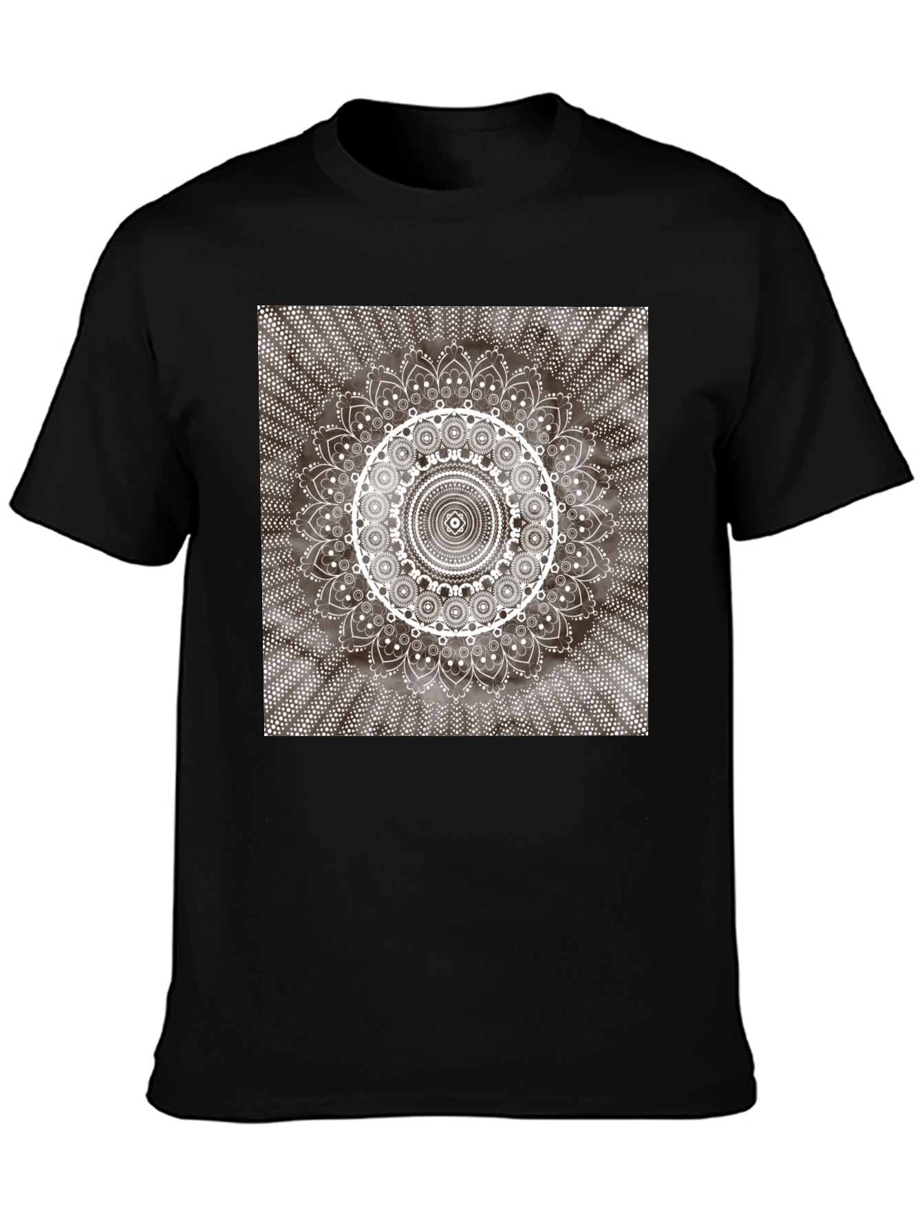 Mandala Graphic T-Shirt - Stylish Black Tee