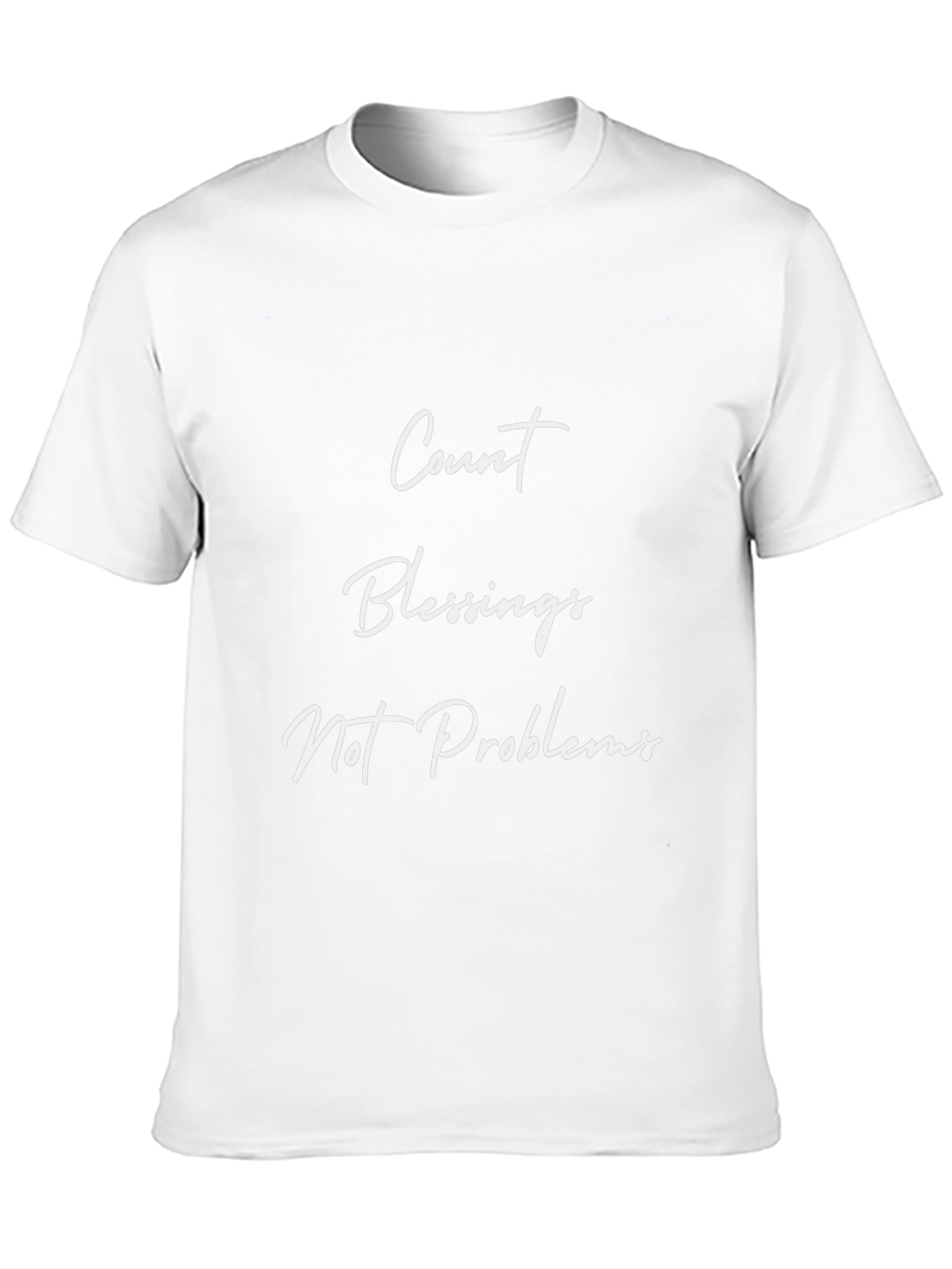 Count Blessings T-Shirt - Inspirational Black Tee