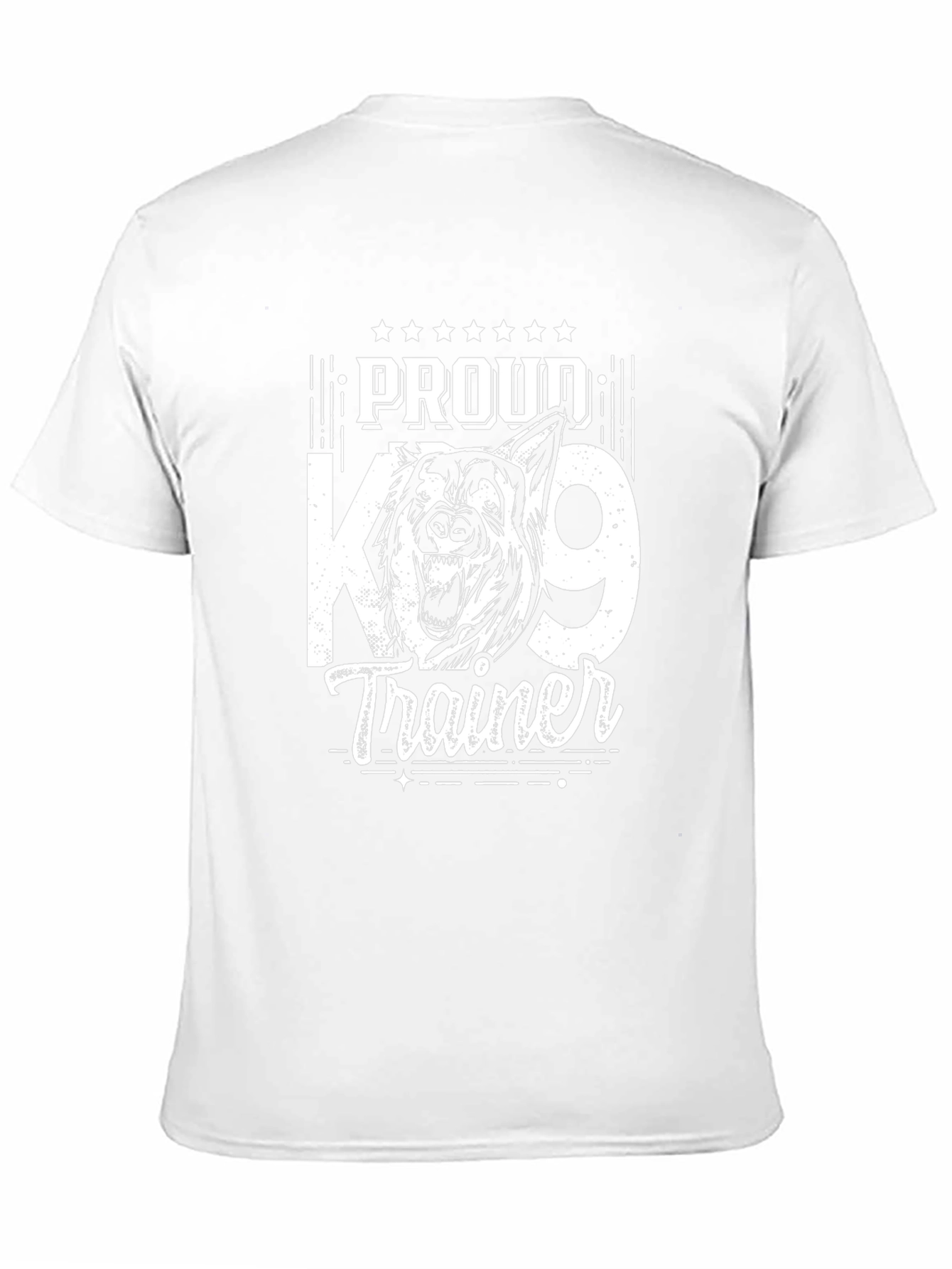 Proud K9 Trainer Black Graphic T-Shirt