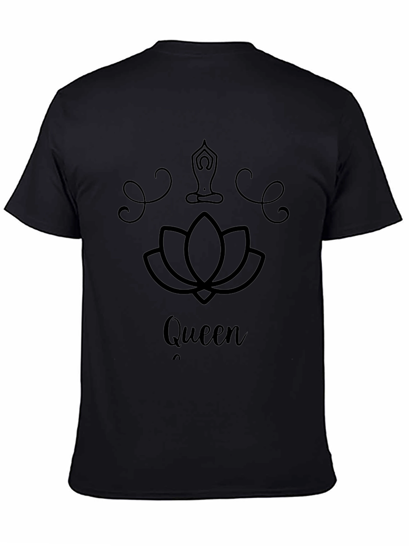 Queen Yoga Lotus Flower Graphic Tee