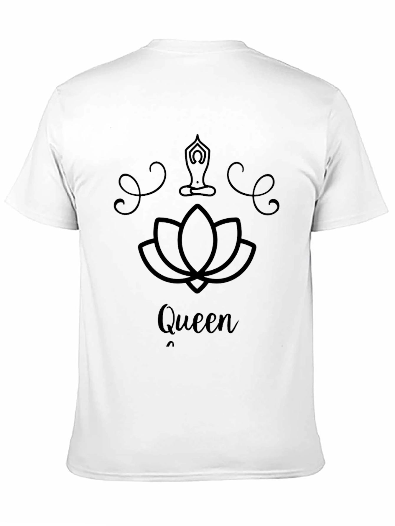 Queen Yoga Lotus Flower Graphic Tee