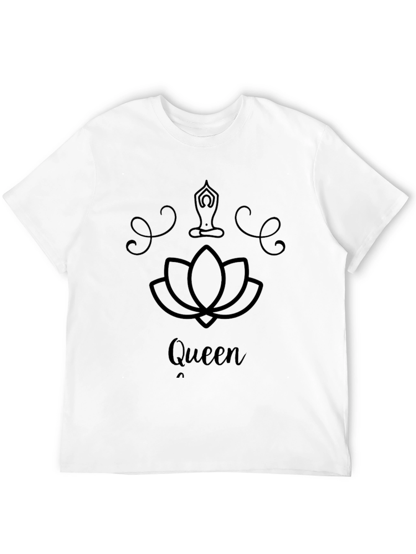 Queen Yoga Lotus Flower Graphic Tee