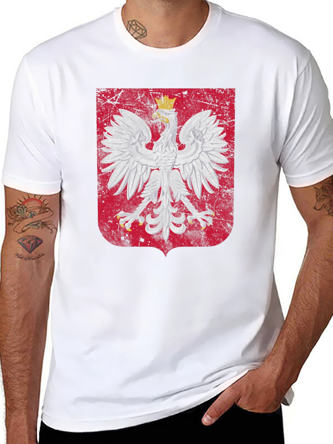 Poland Eagle Crest Graphic T-Shirt