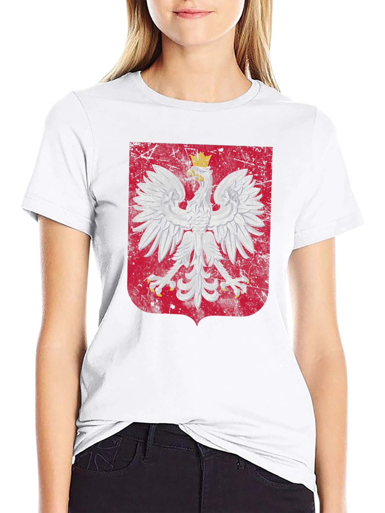 Poland Eagle Crest Graphic T-Shirt
