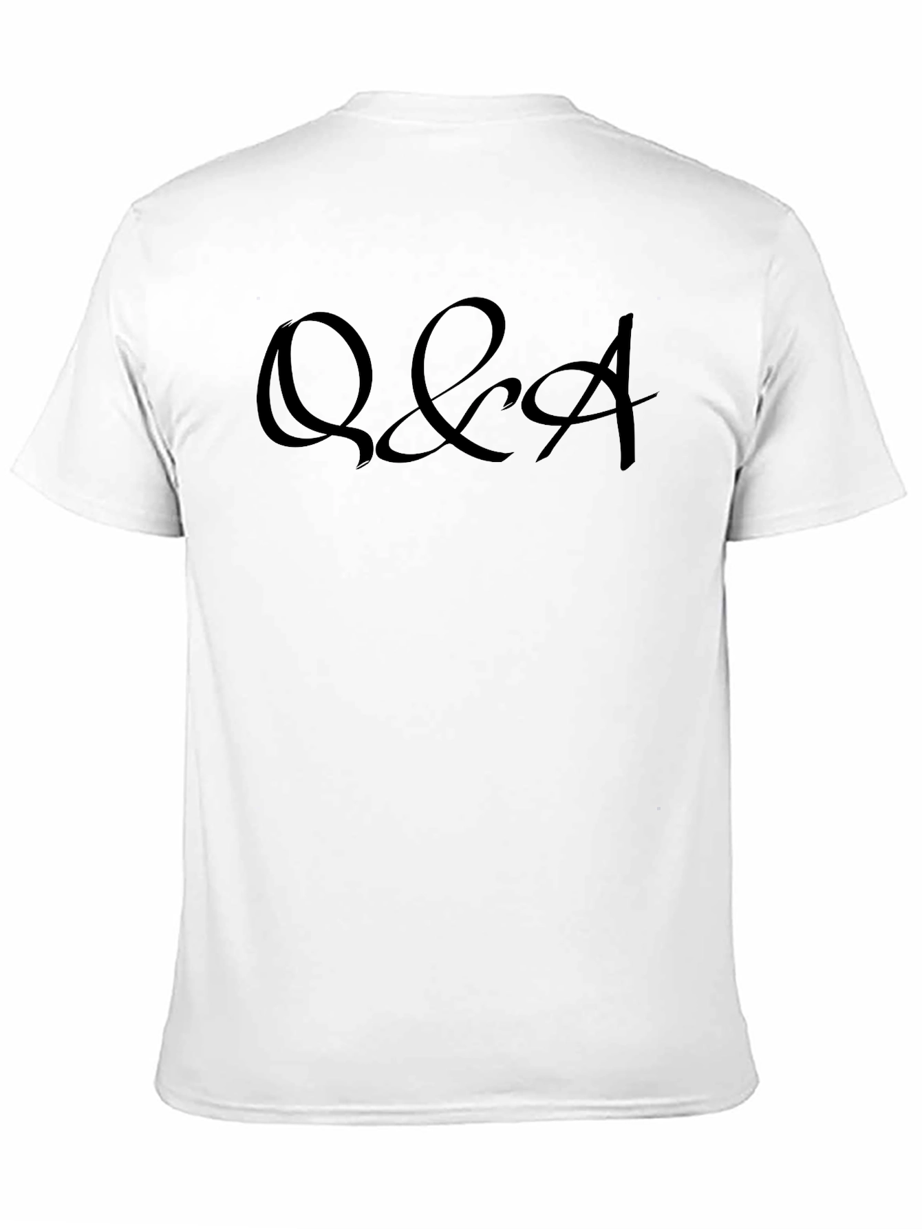 Q&A Graphic Tee - Mens Casual Crewneck T-Shirt