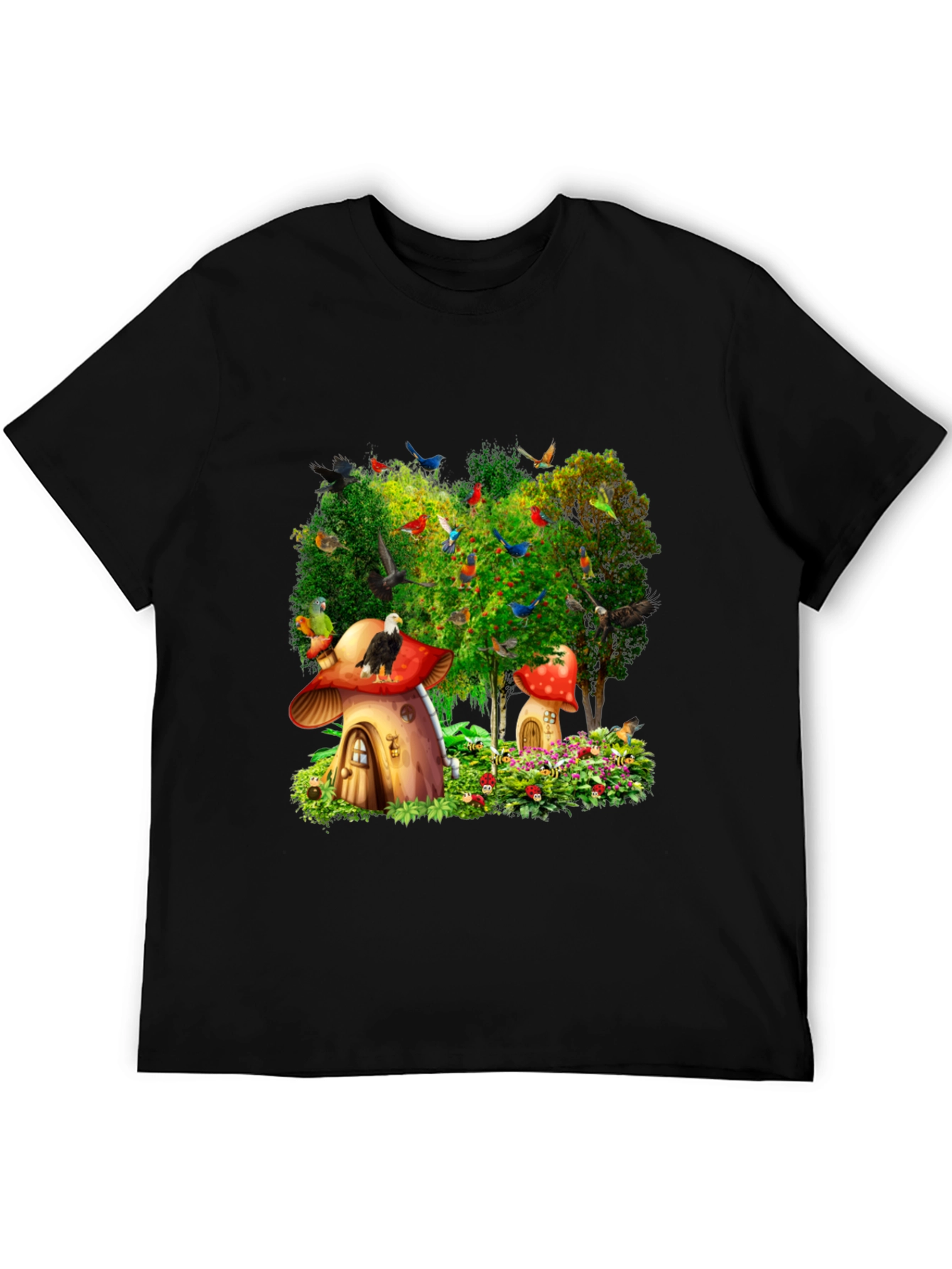 Whimsical Mushroom House T-Shirt
