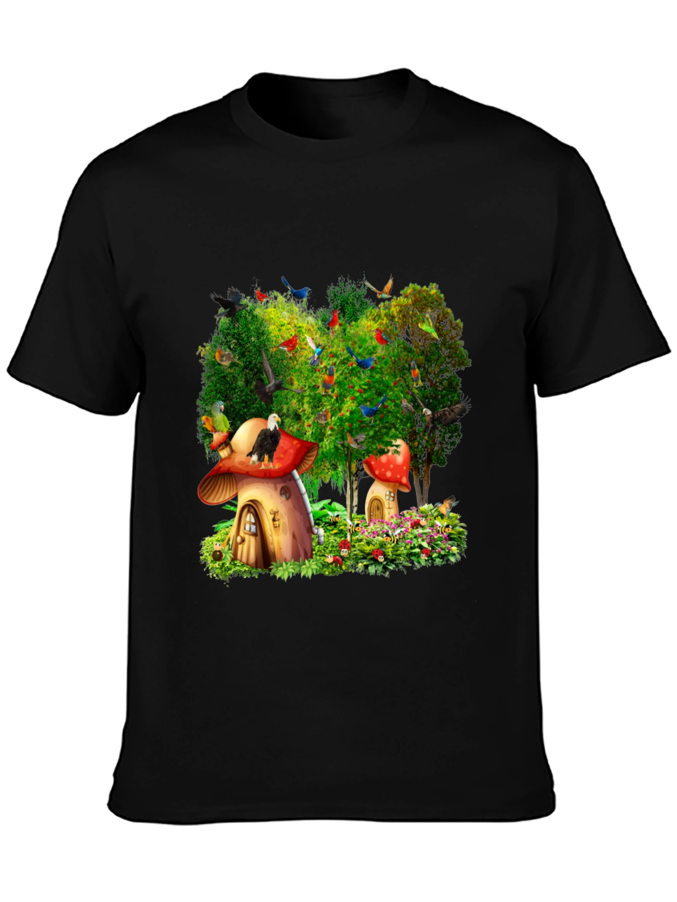 Whimsical Mushroom House T-Shirt