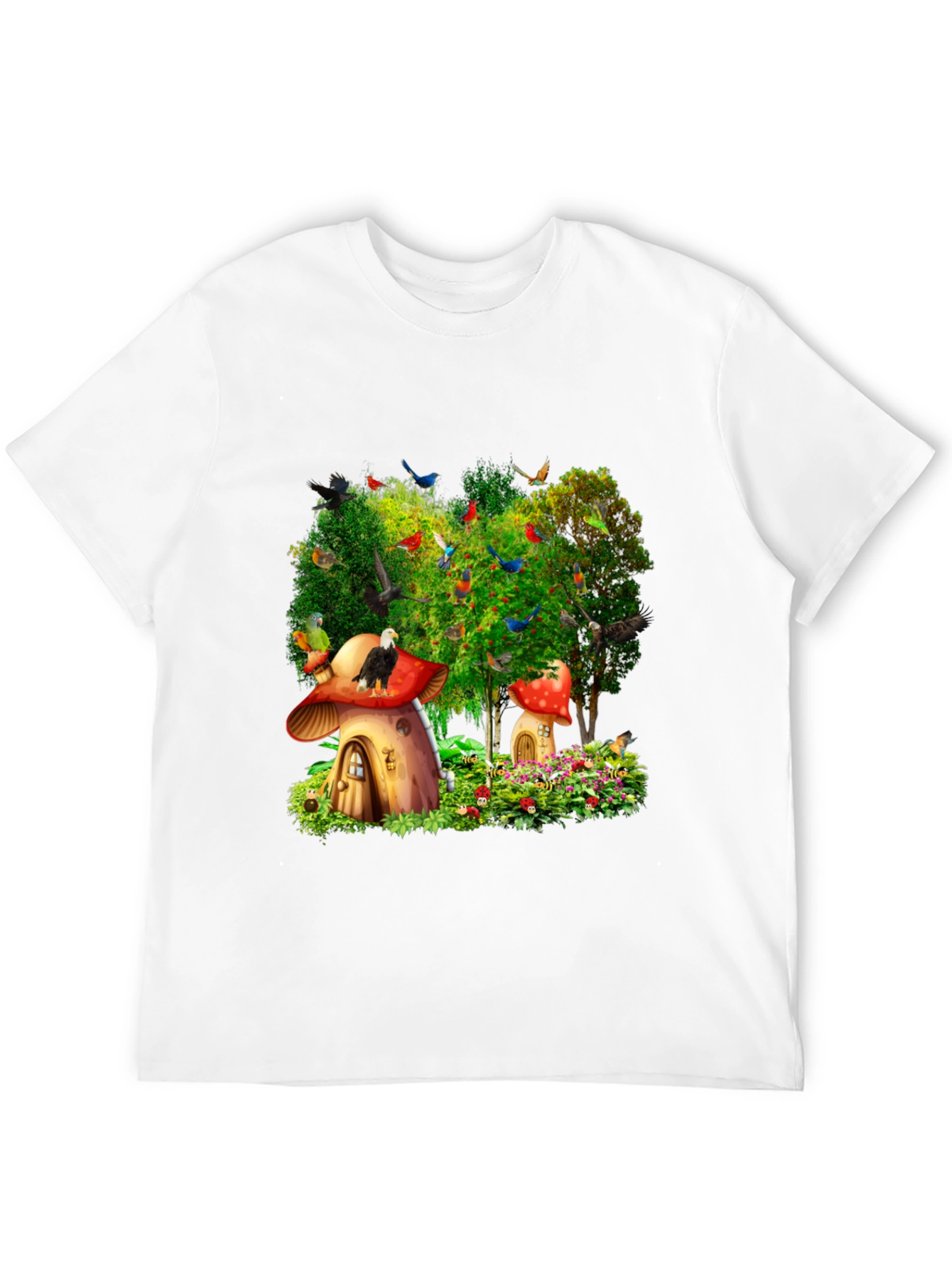 Whimsical Mushroom House T-Shirt