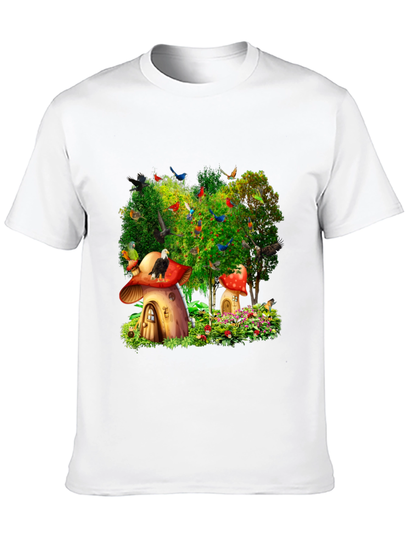 Whimsical Mushroom House T-Shirt