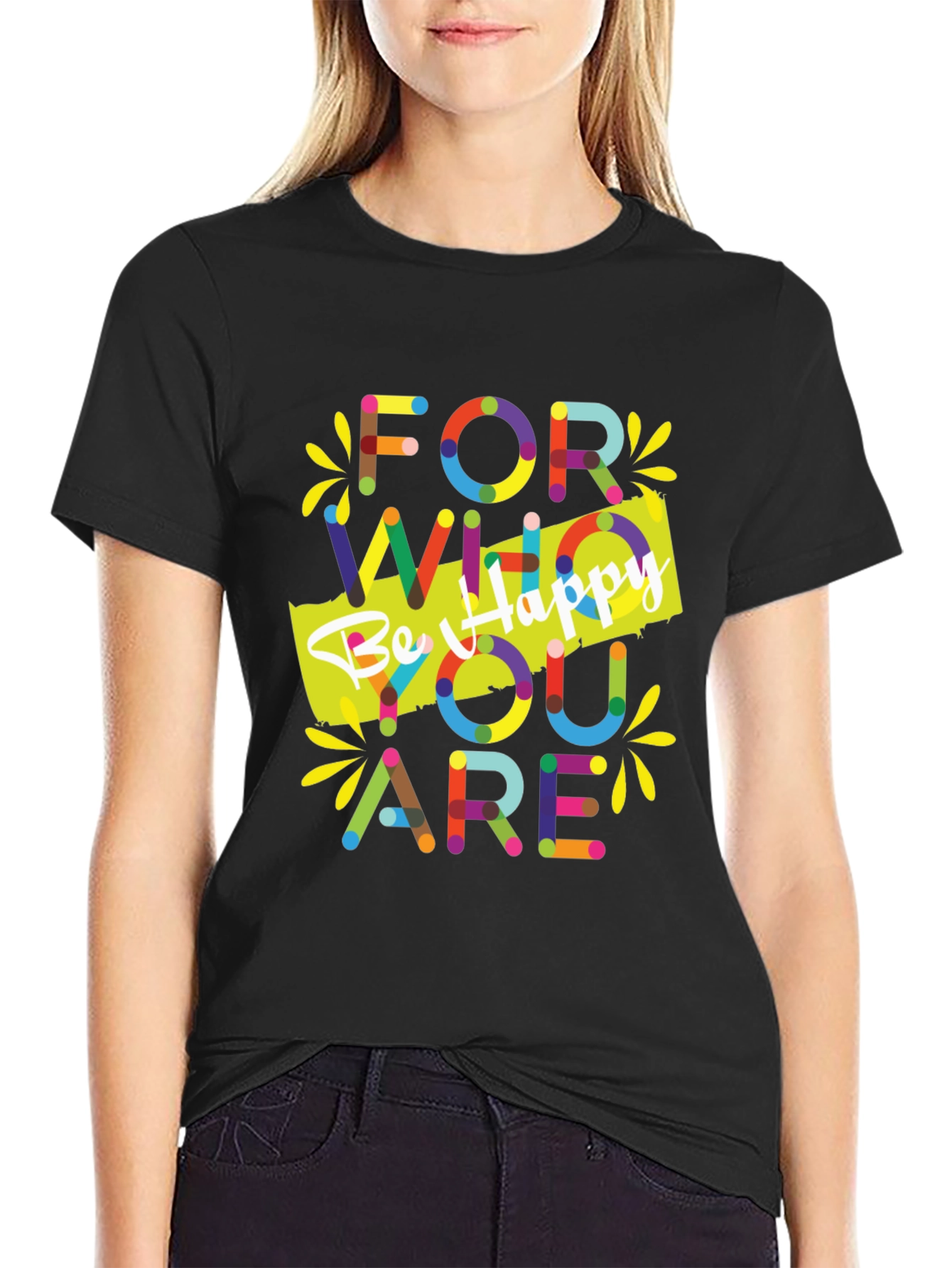 Be Happy Graphic T-Shirt - Motivational Tee