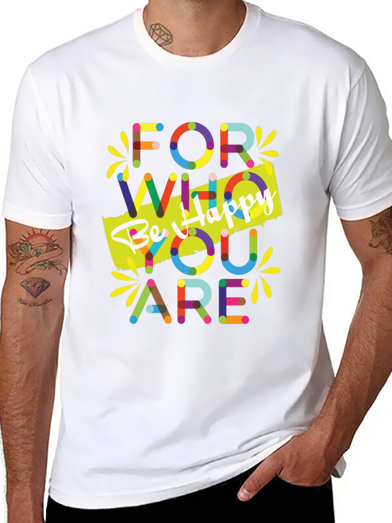Be Happy Graphic T-Shirt - Motivational Tee