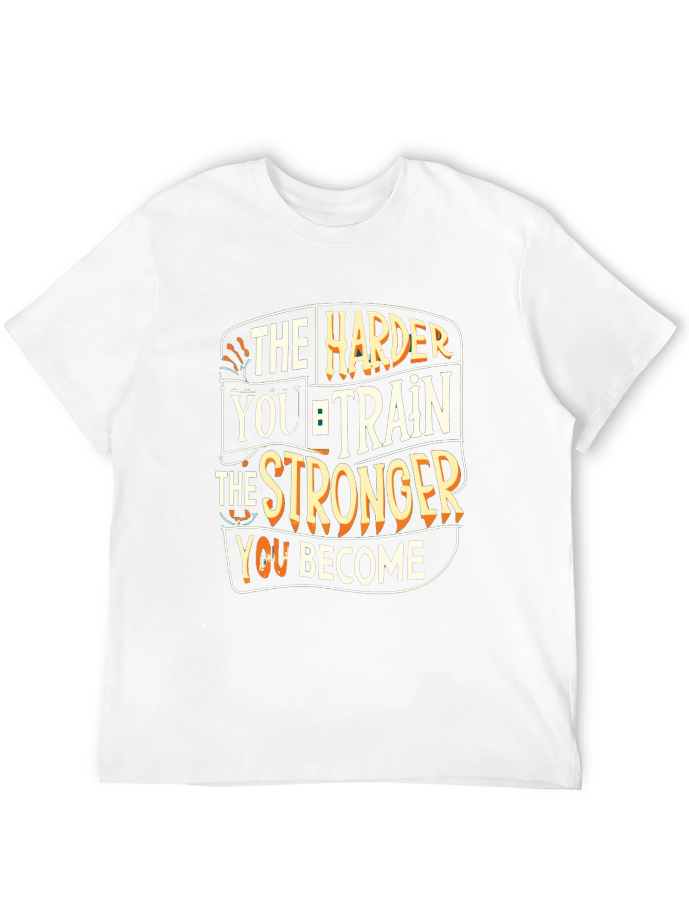 Motivational Workout T-Shirt: The Harder You Train