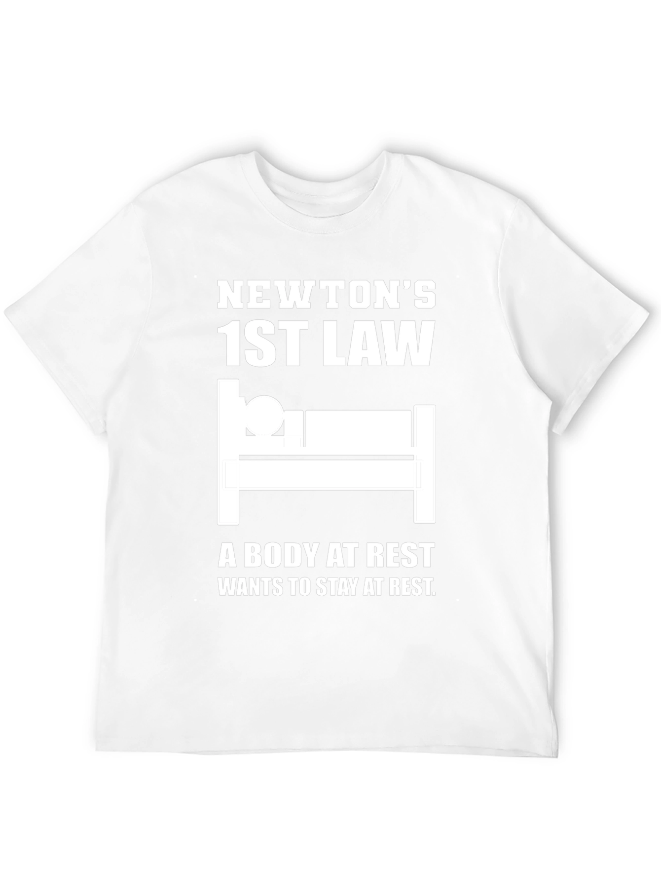 Newtons 1st Law Black T-Shirt
