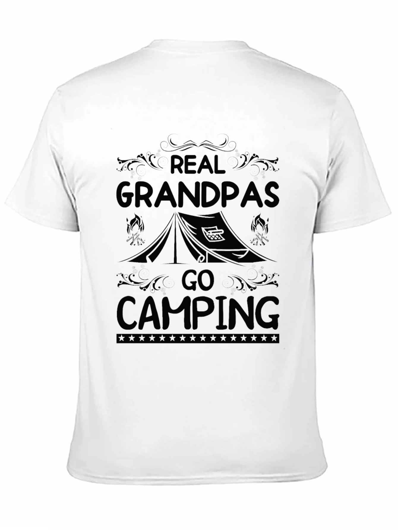 Real Grandpas Go Camping Graphic Tee