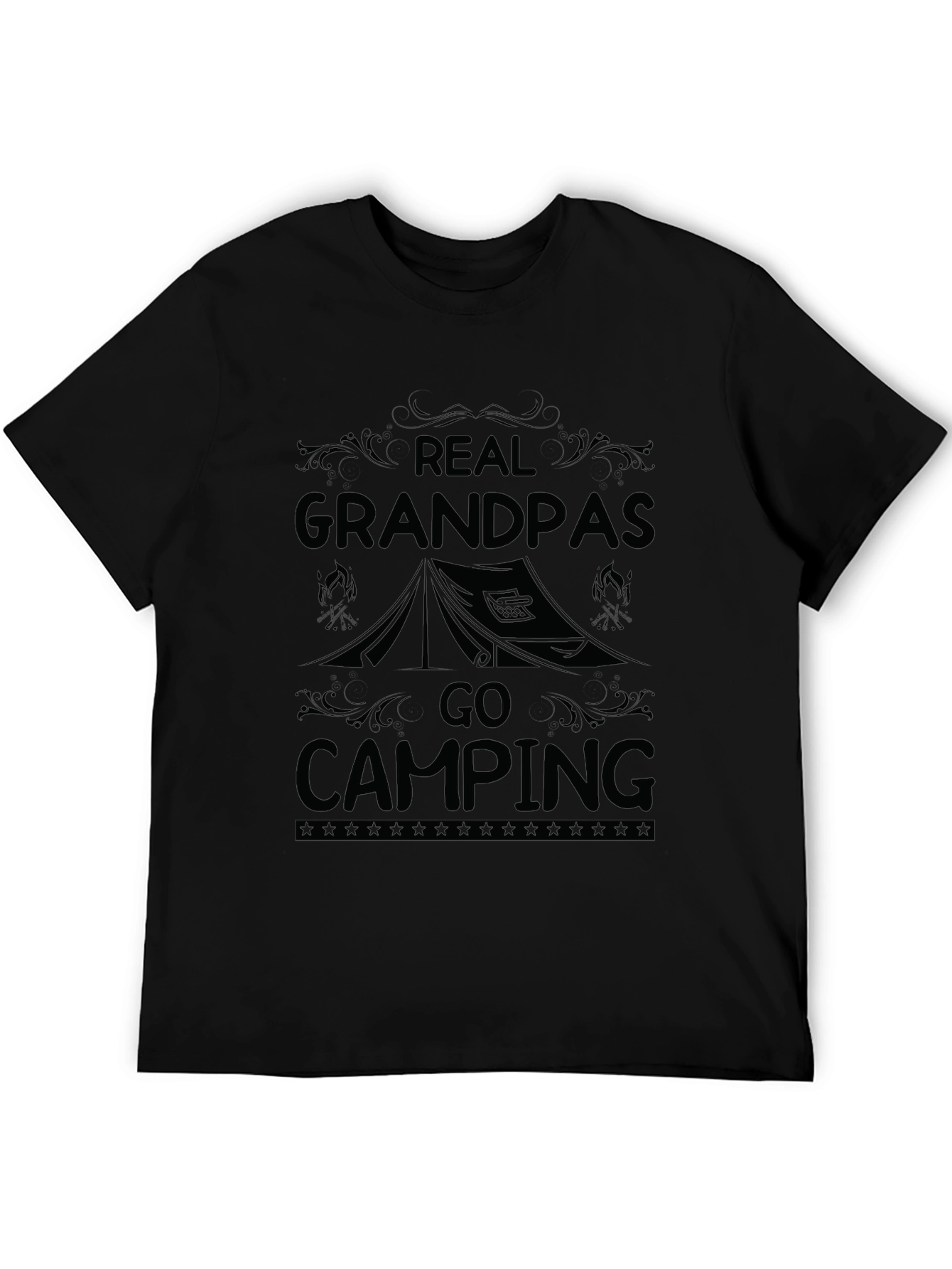 Real Grandpas Go Camping Graphic Tee