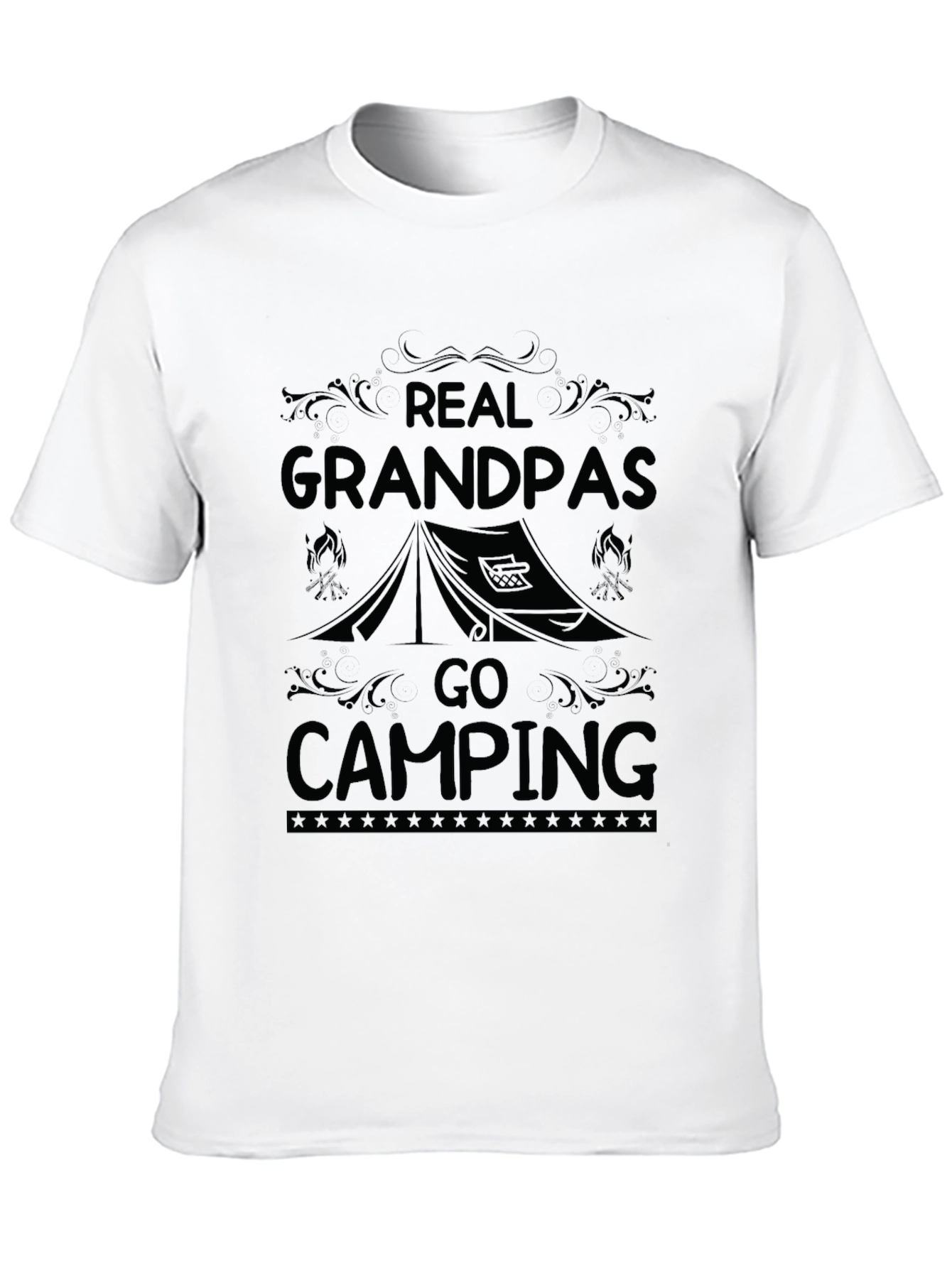 Real Grandpas Go Camping Graphic Tee