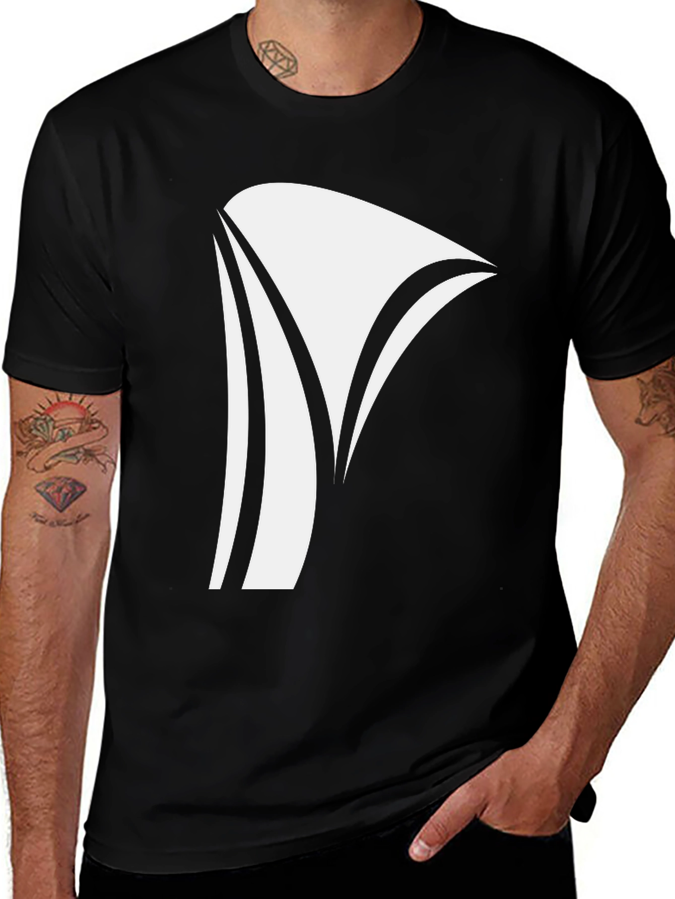 Bold Graphic Tee - Modern Sail Design