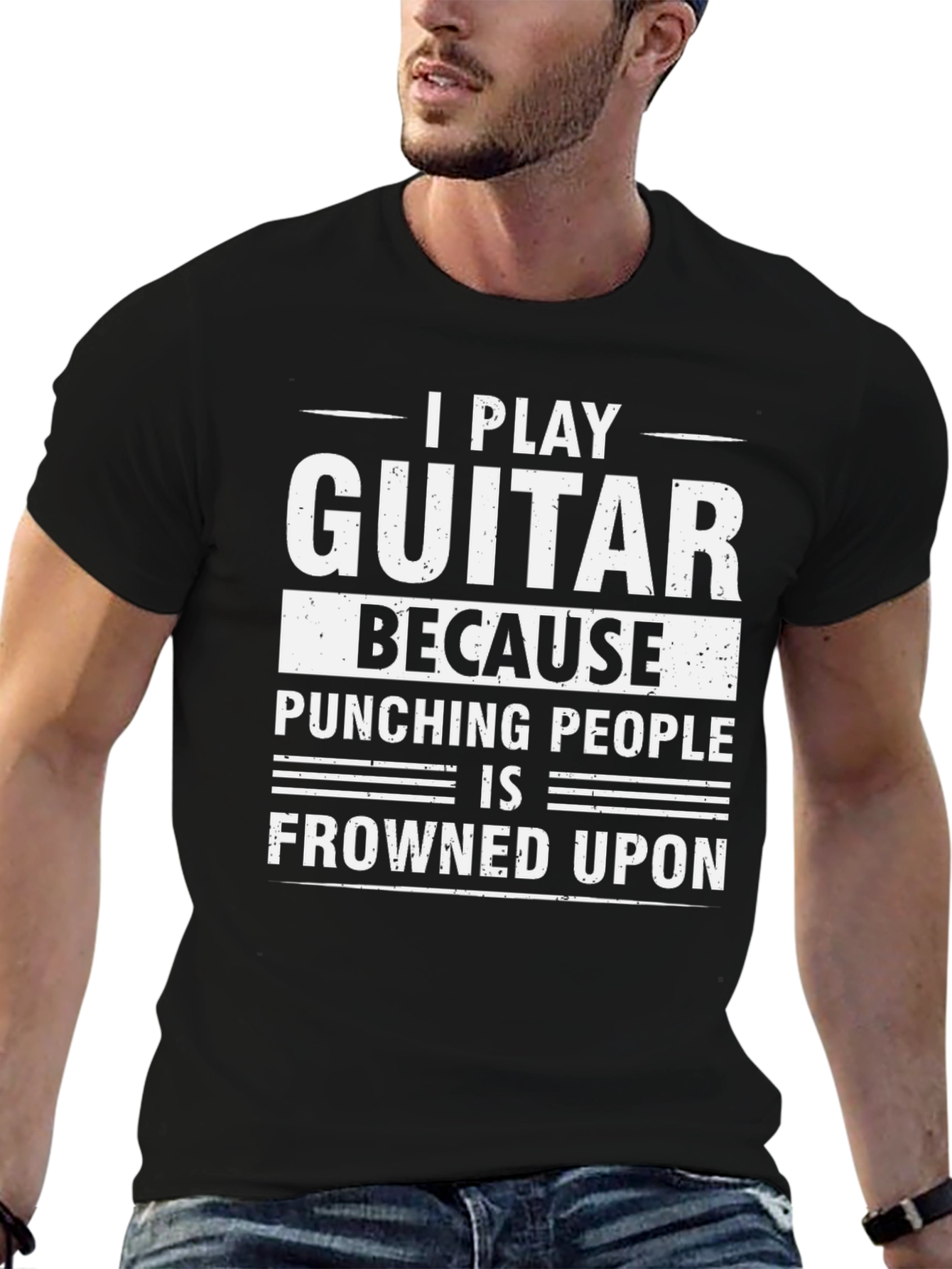 I Play Guitar Graphic T-Shirt