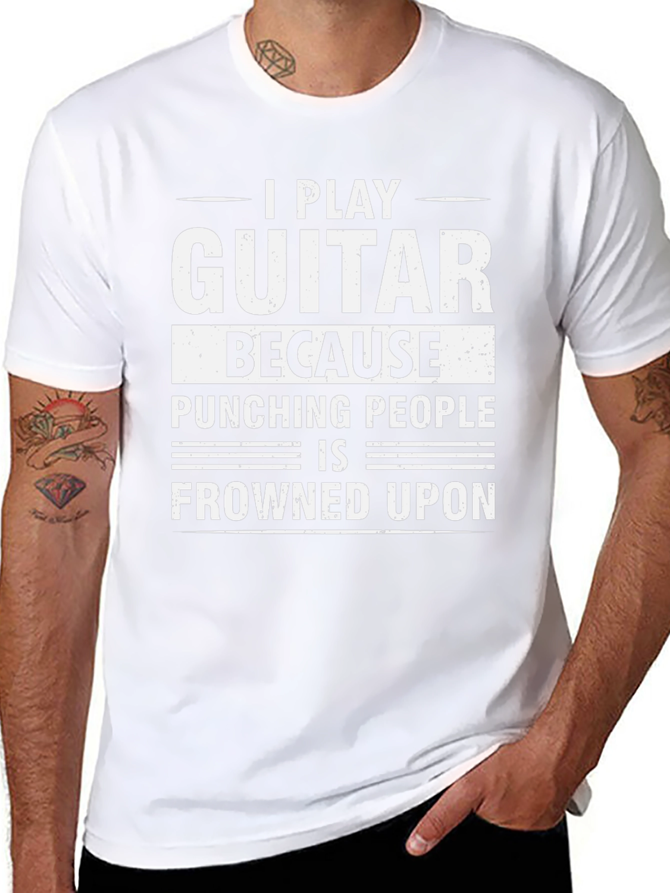 I Play Guitar Graphic T-Shirt