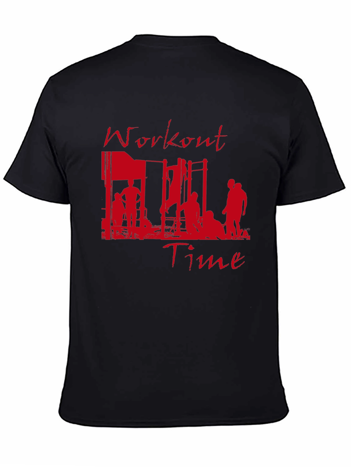 Workout Time Graphic Tee - Fitness Inspired T-Shirt
