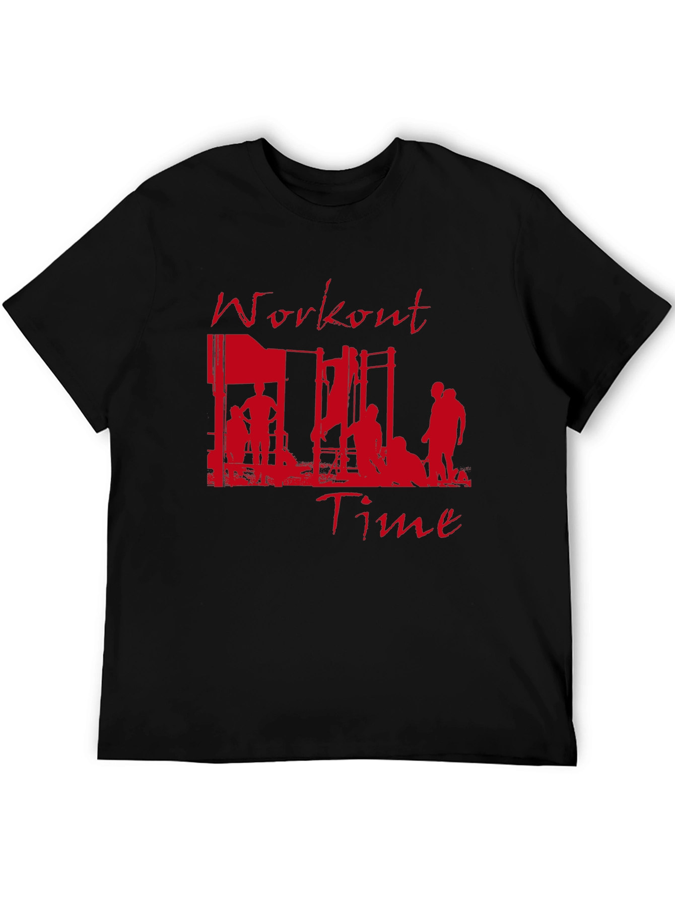 Workout Time Graphic Tee - Fitness Inspired T-Shirt