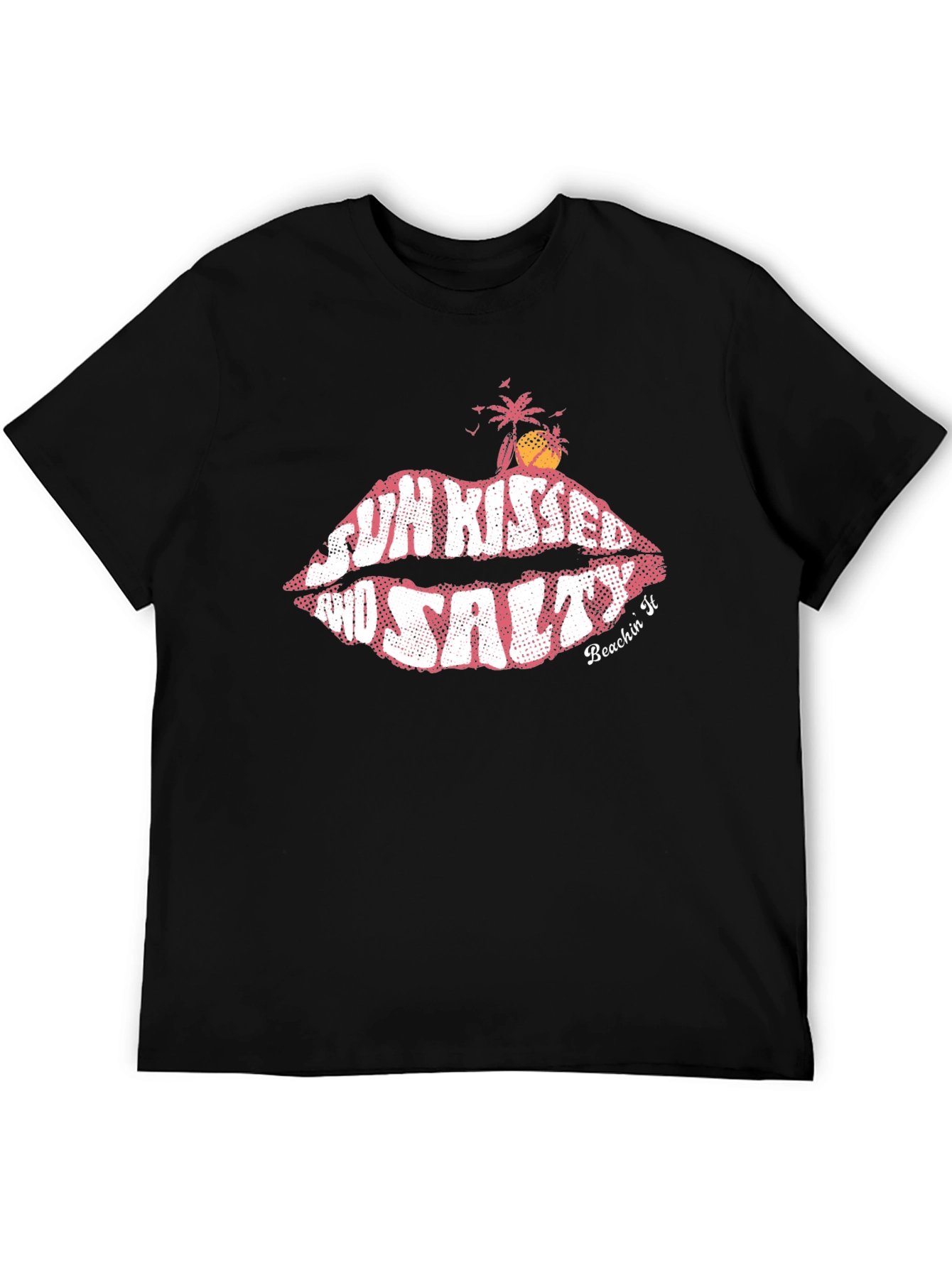 Sun Kissed & Salty Black Graphic Tee