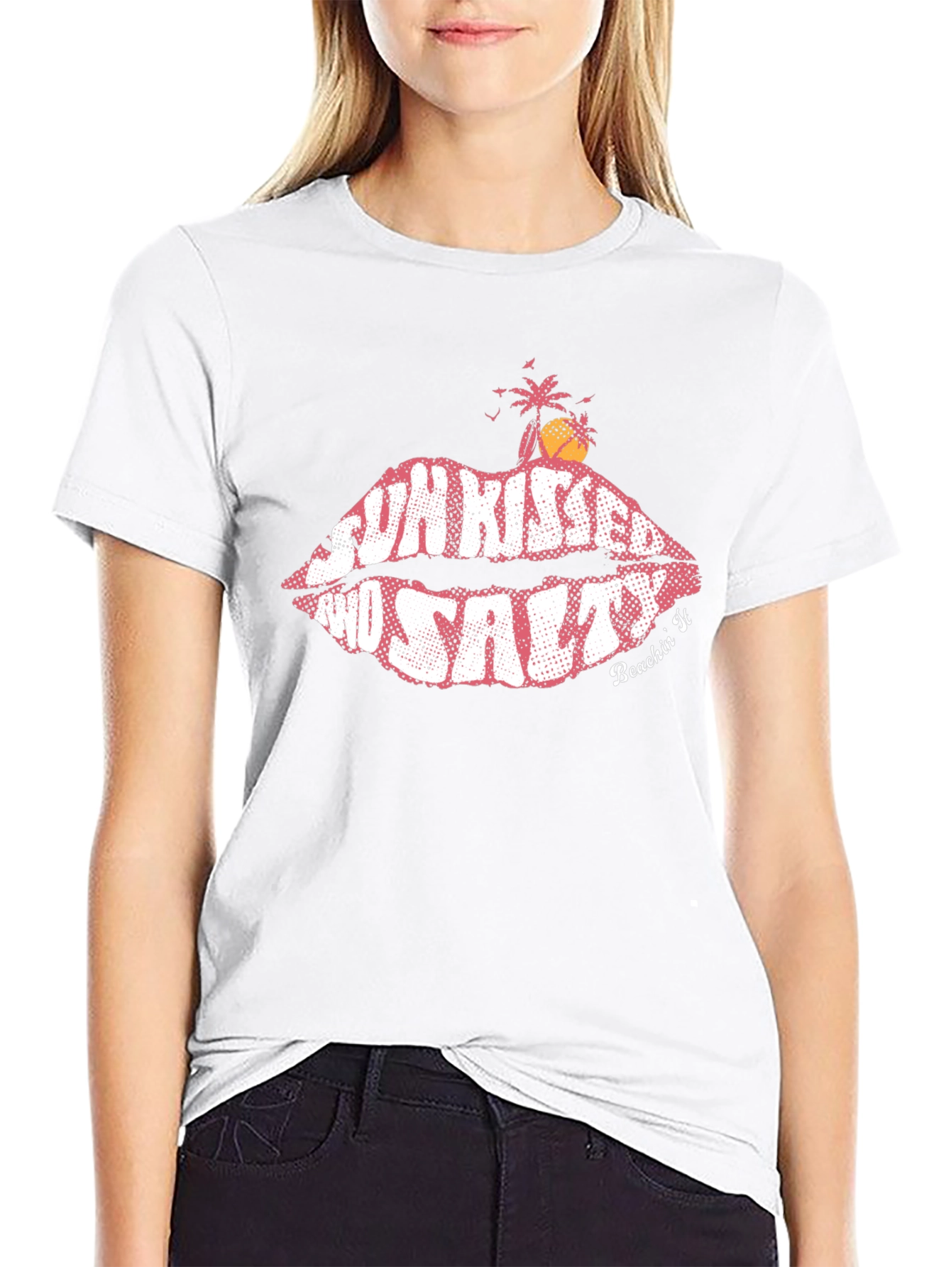 Sun Kissed & Salty Black Graphic Tee