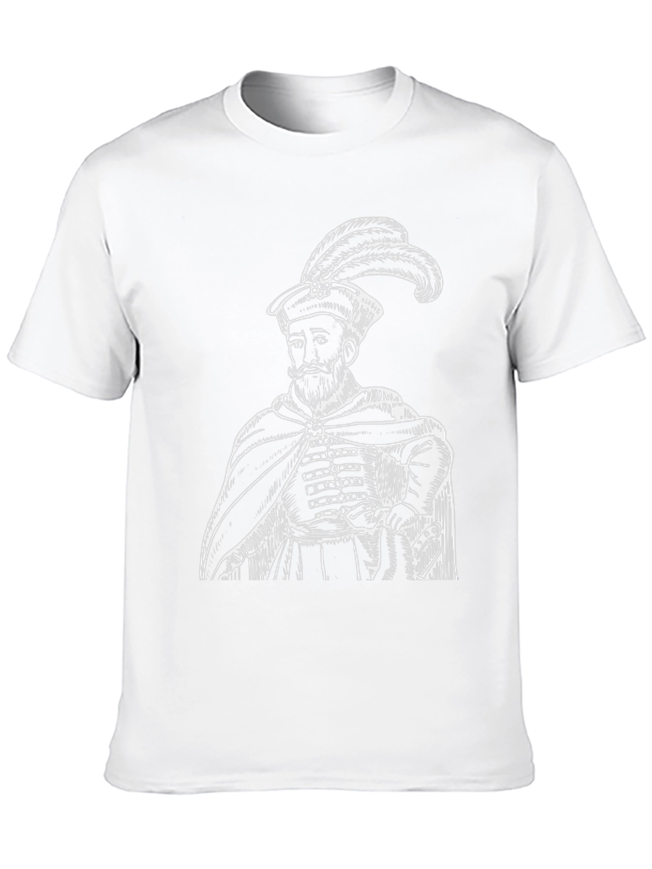 Historical Figure Graphic Tee - Black