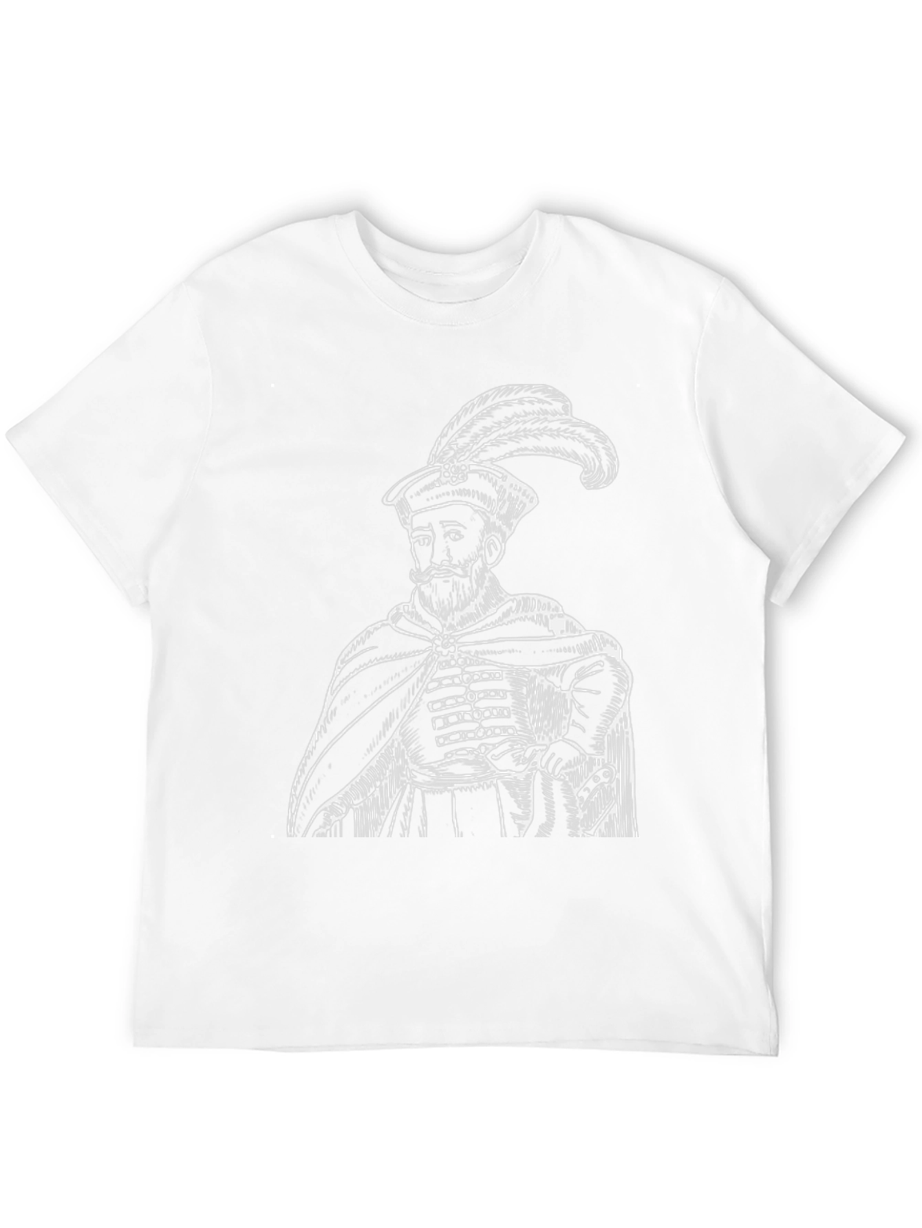 Historical Figure Graphic Tee - Black