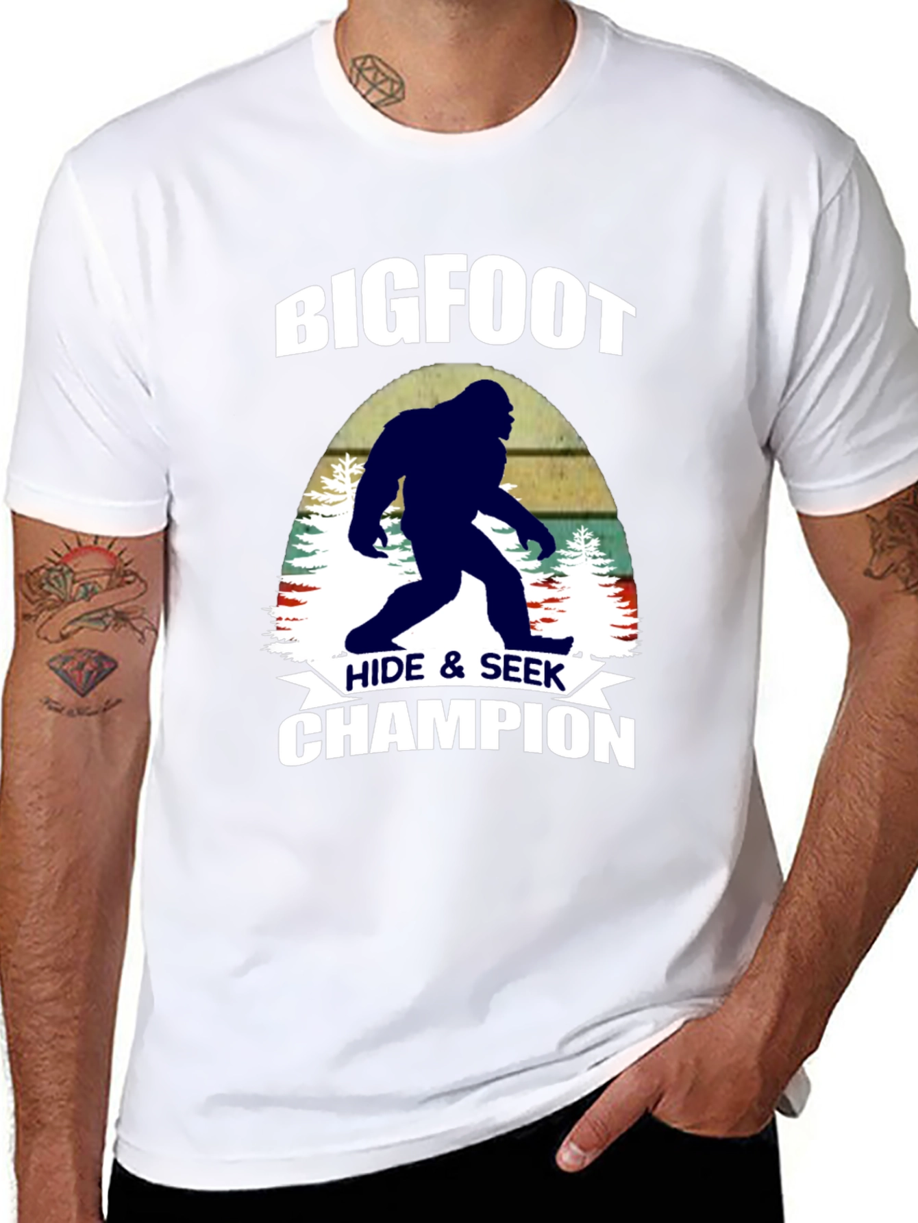 Bigfoot Hide & Seek Champion Graphic Tee