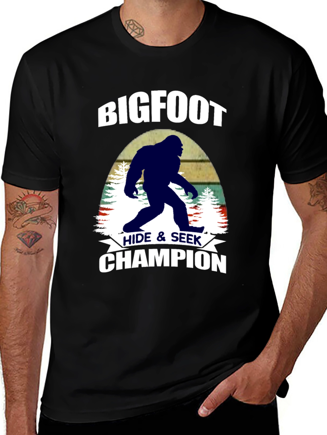 Bigfoot Hide & Seek Champion Graphic Tee