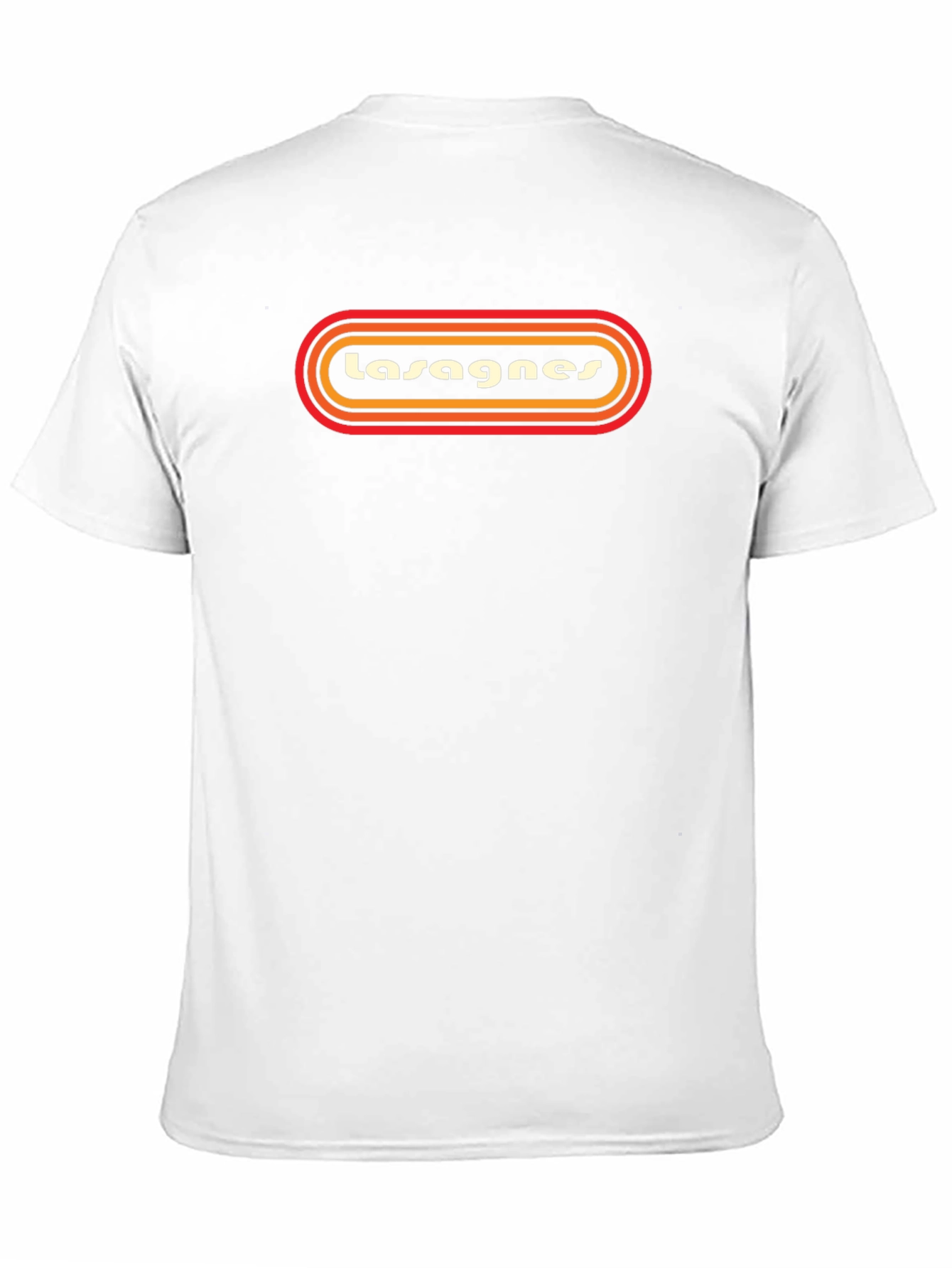 Retro Lasagnes Graphic T-Shirt -  Comfortable Black Tee
