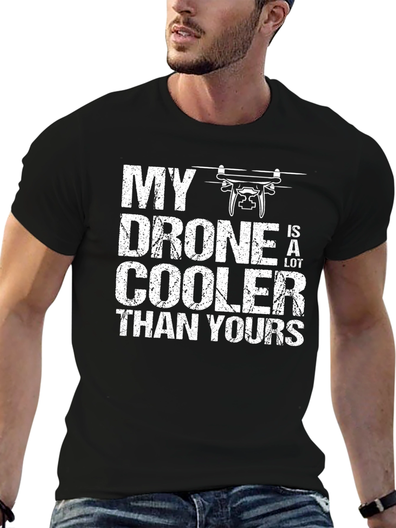 My Drone is Cooler Than Yours Black T-Shirt