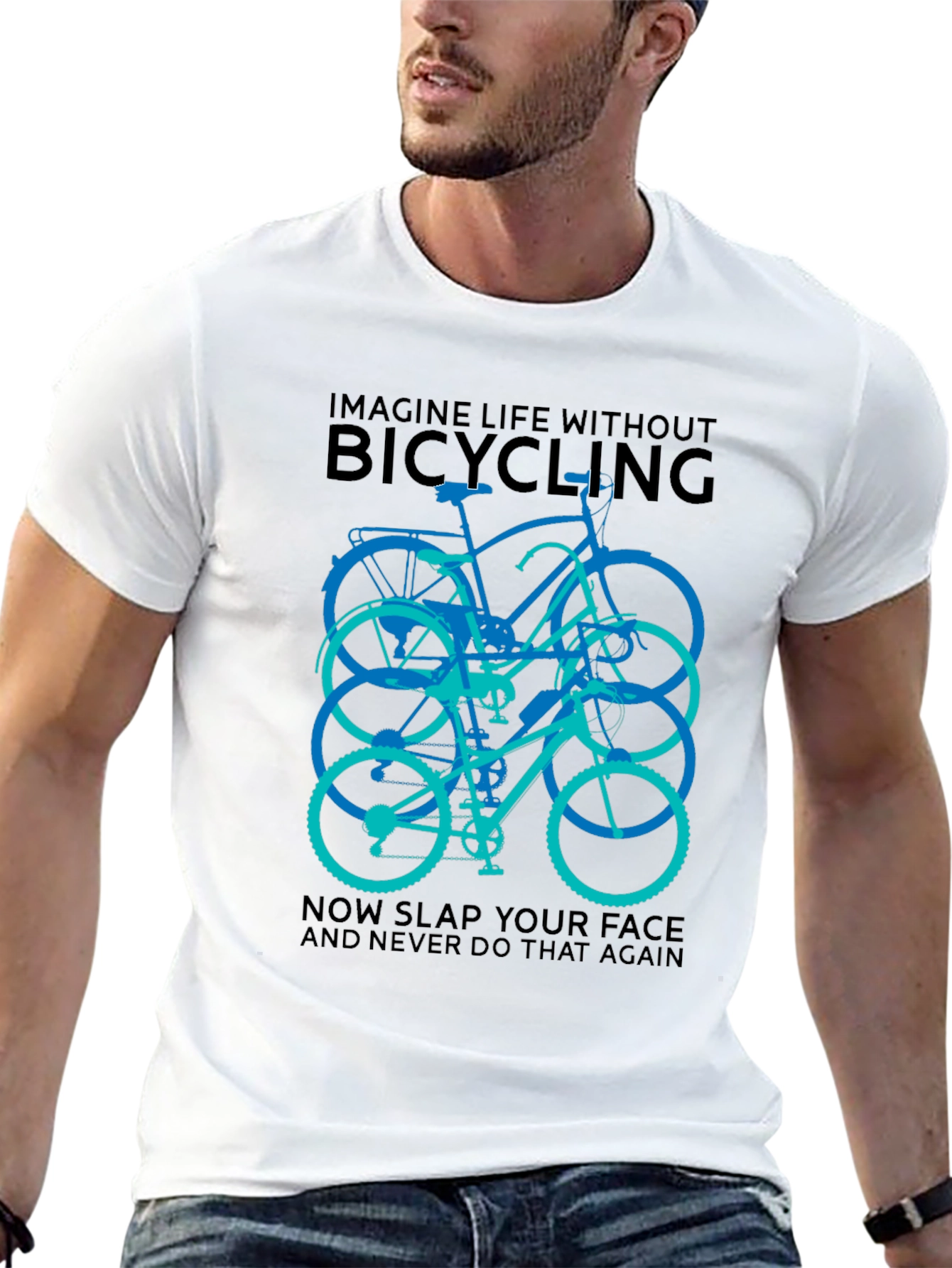 Bicycling Graphic T-Shirt