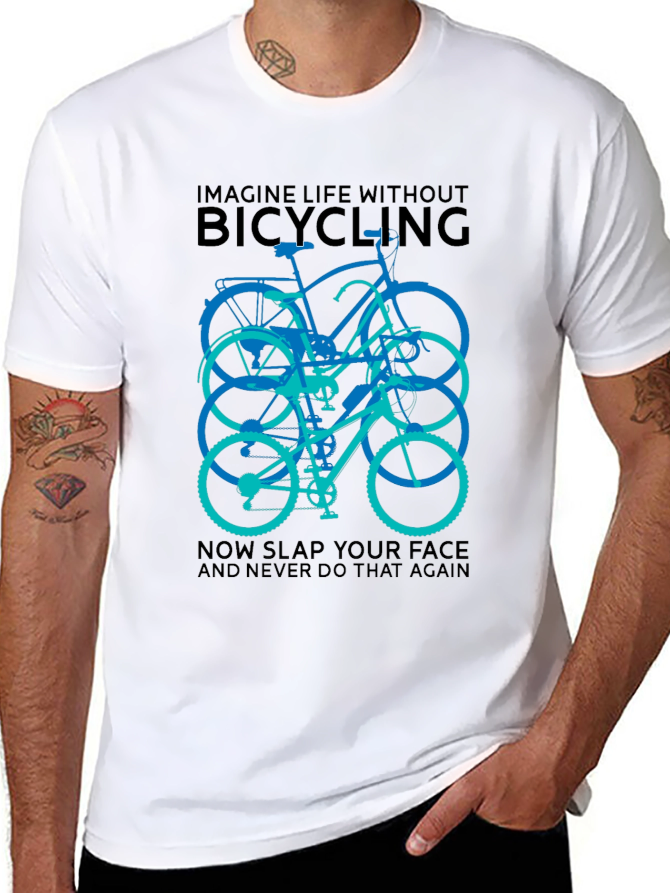 Bicycling Graphic T-Shirt
