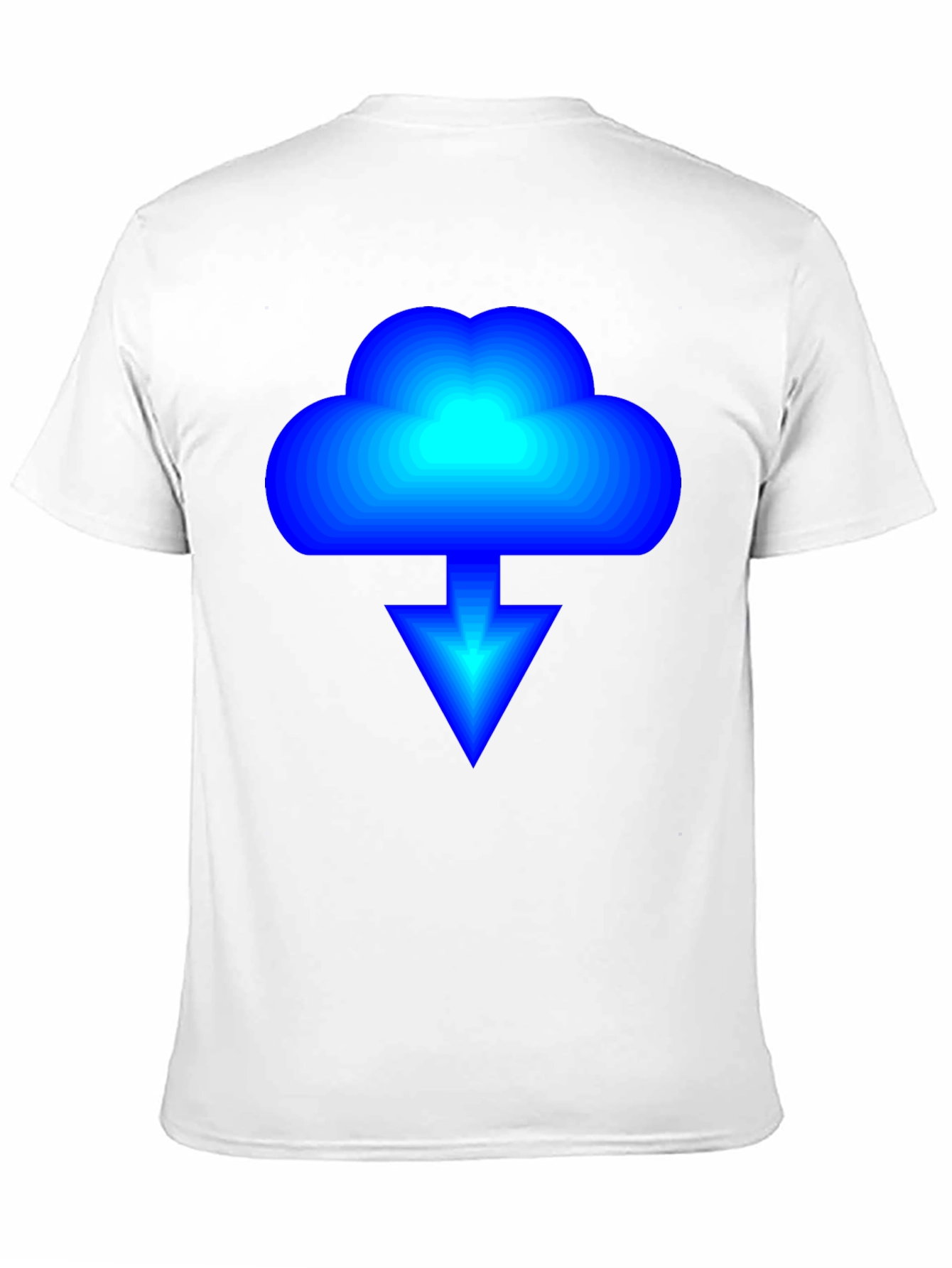 Cloud Download Graphic Black T-Shirt