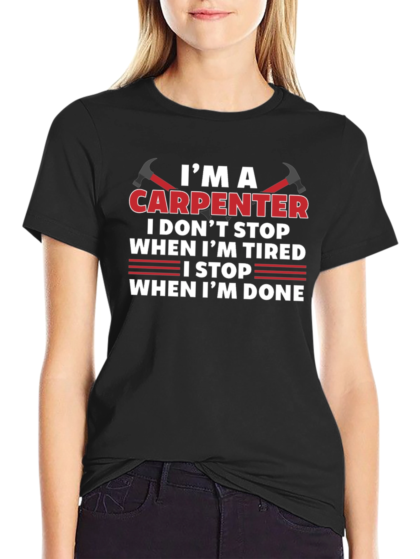 Carpenter Graphic Tee - Work Hard Play Harder