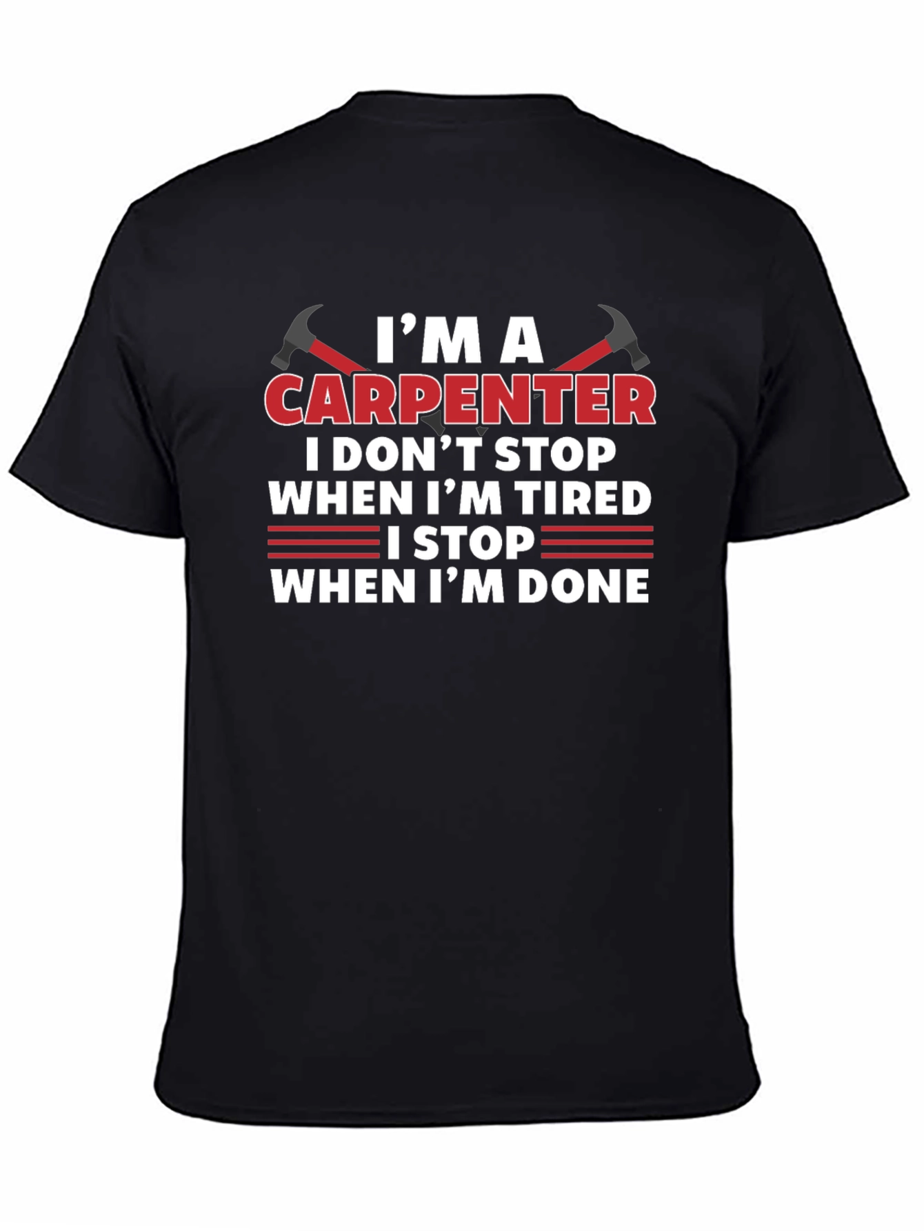 Carpenter Graphic Tee - Work Hard Play Harder