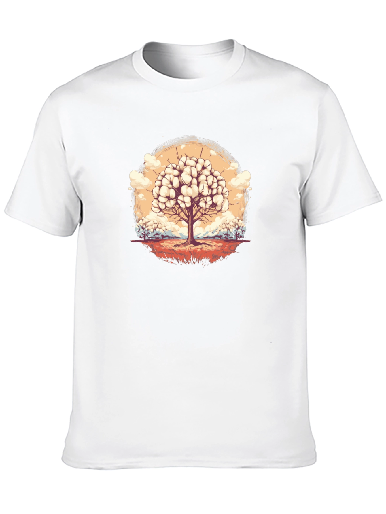 Thinking Tree Graphic Tee - Unique Art Design