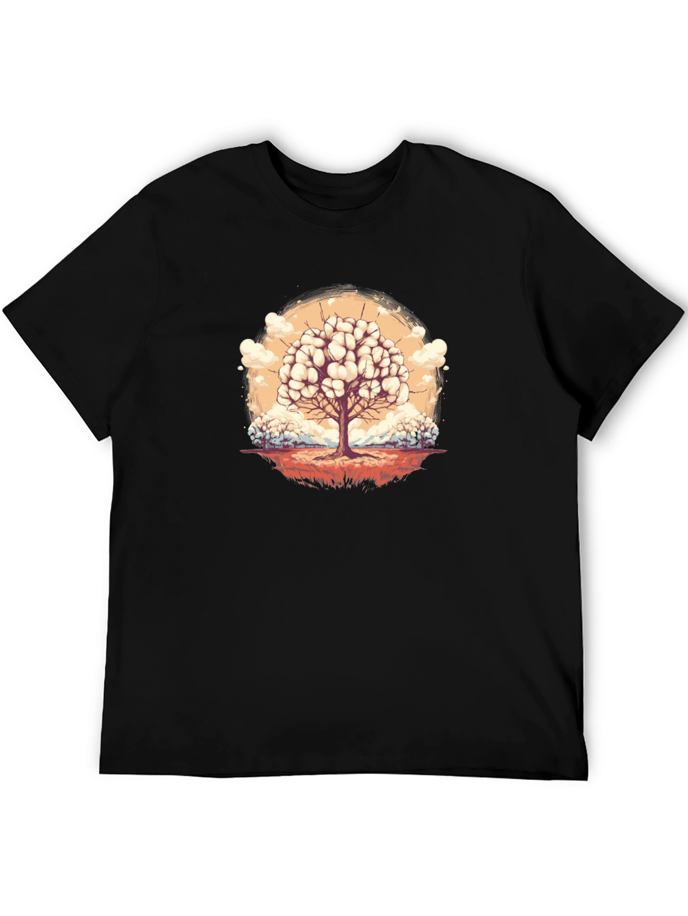 Thinking Tree Graphic Tee - Unique Art Design
