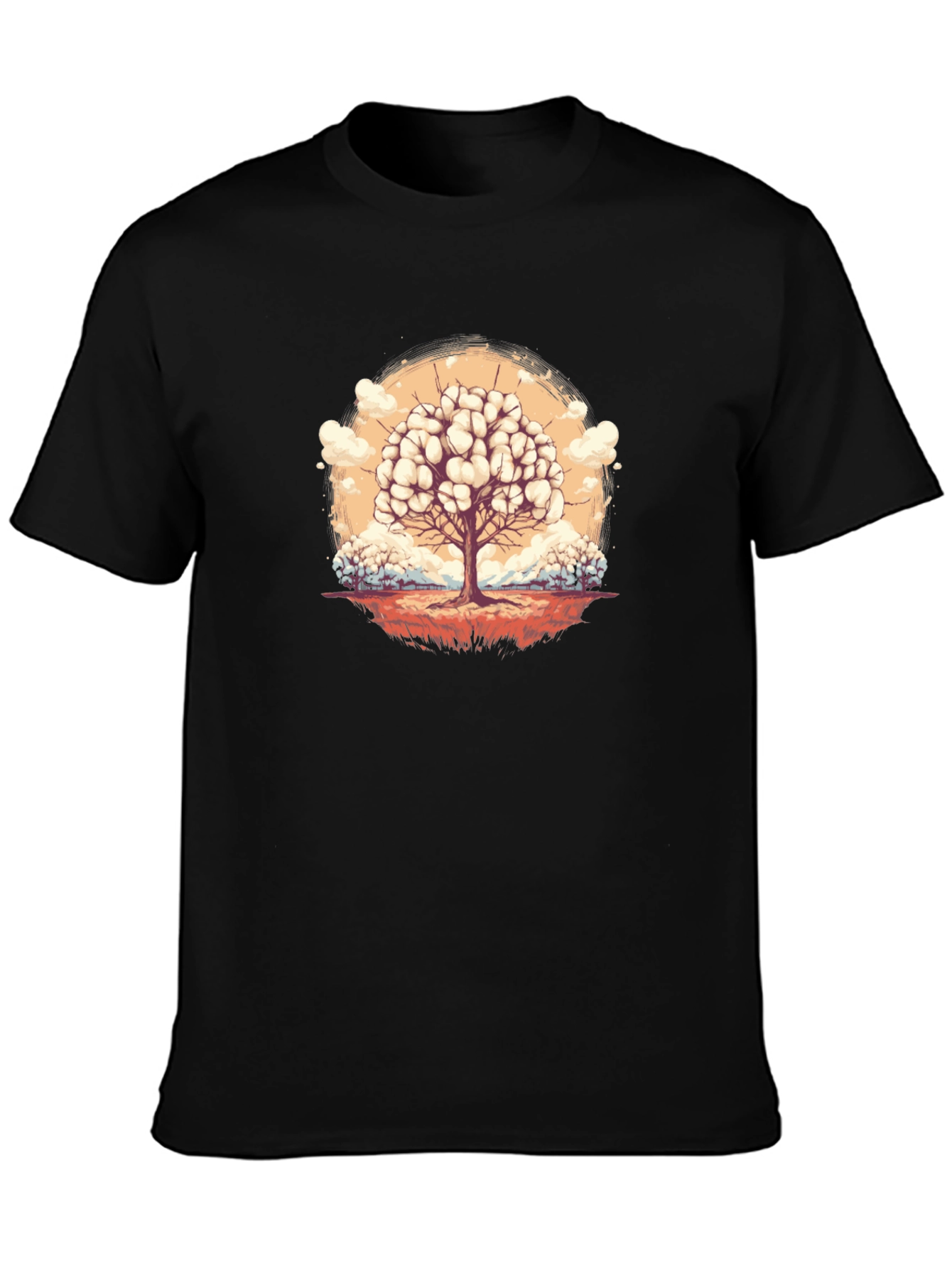 Thinking Tree Graphic Tee - Unique Art Design