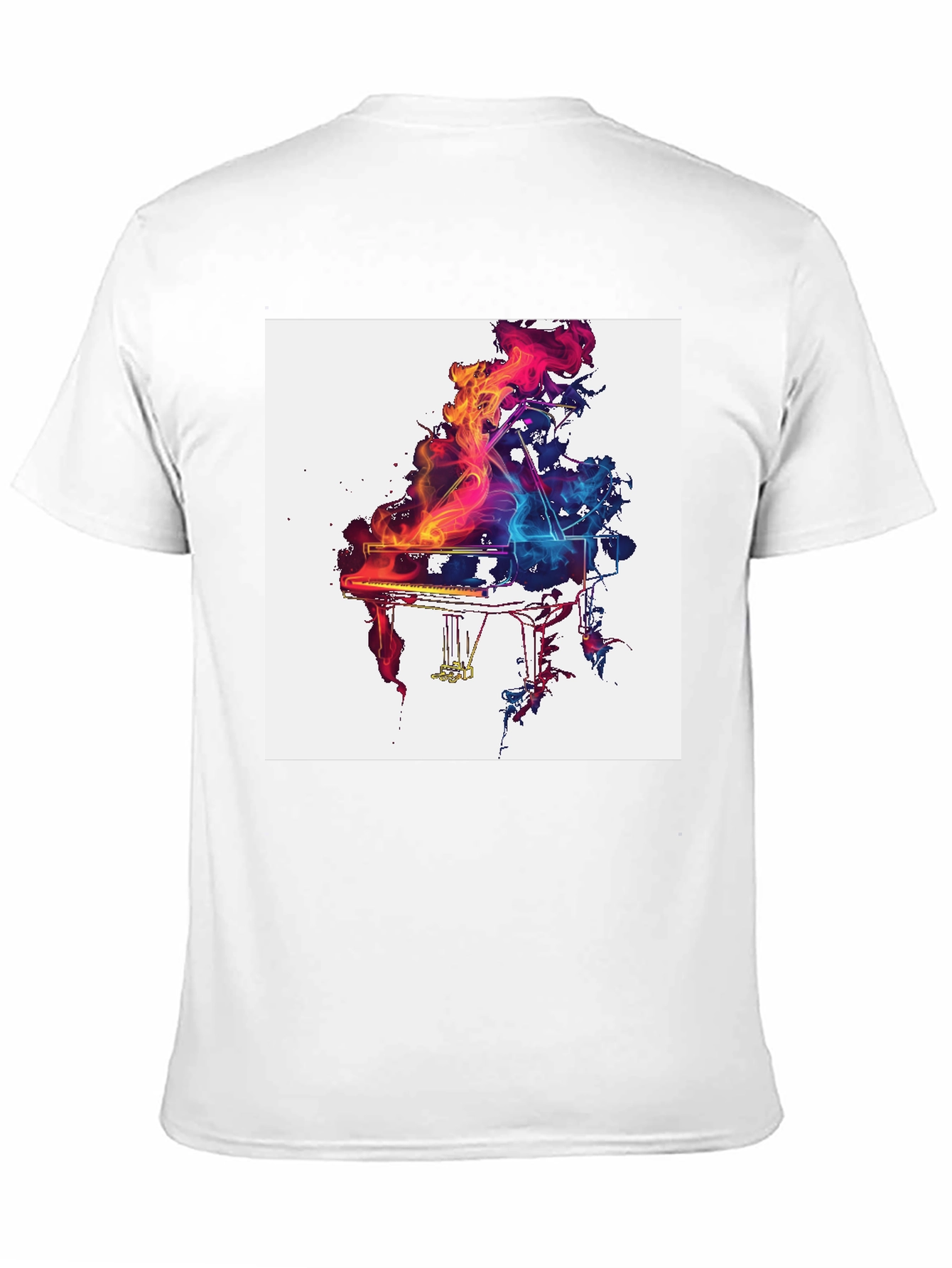 Abstract Piano Graphic T-Shirt