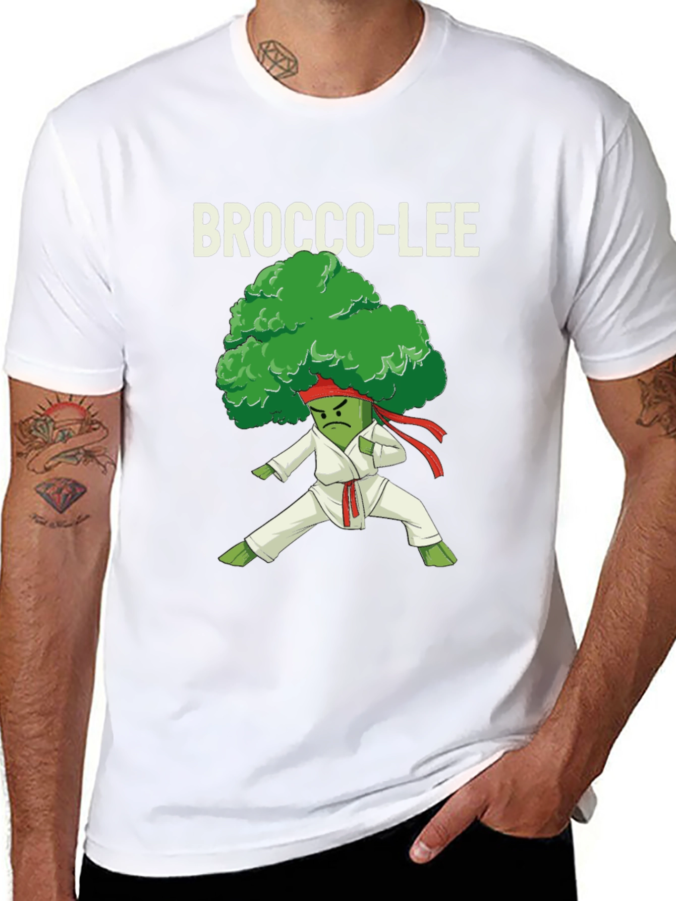 Brocco-Lee Karate T-Shirt - Funny Vegan Tee