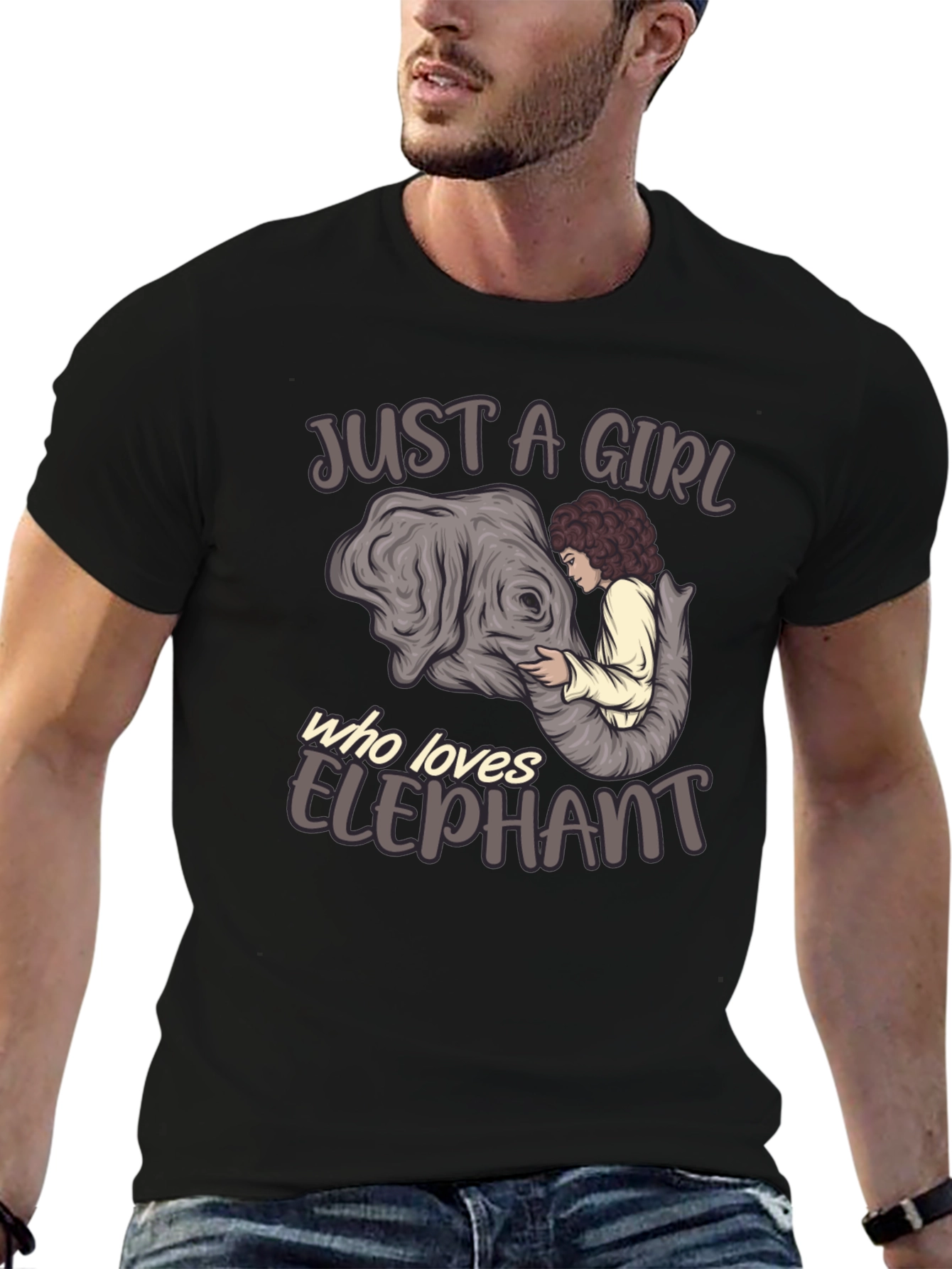 Elephant Lover Girls Graphic Tee
