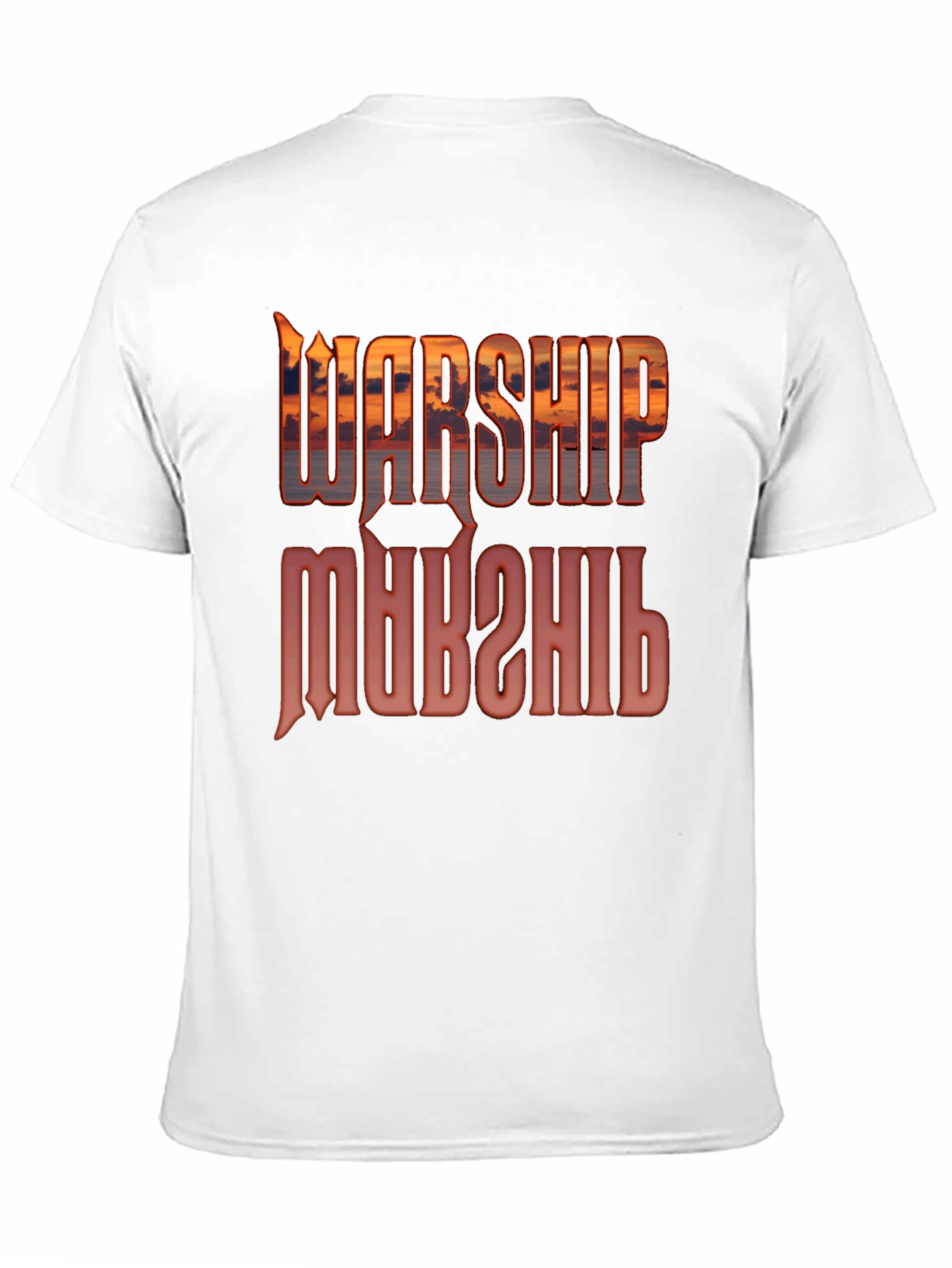 Warship Sunset Graphic T-Shirt