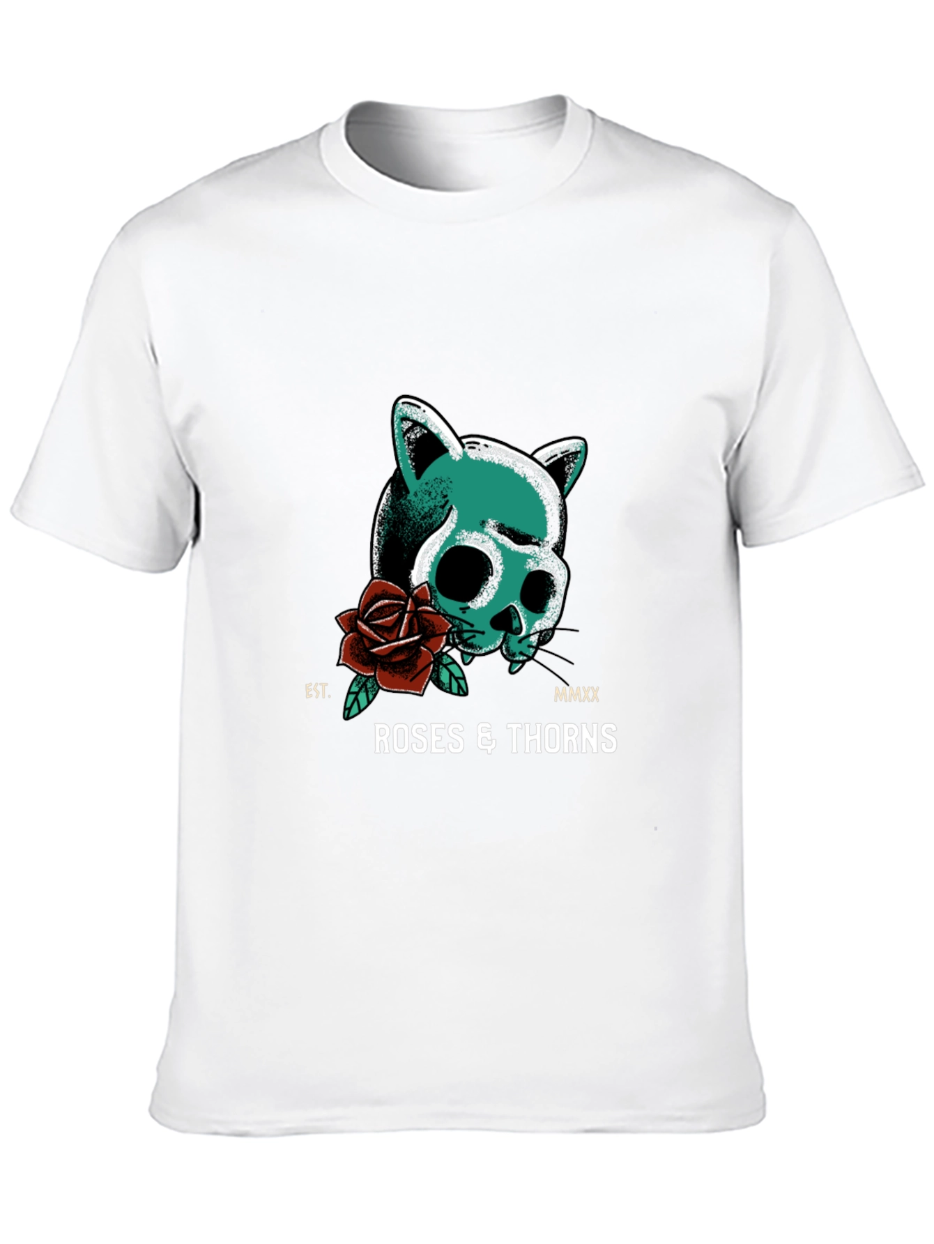 Roses & Thorns Black Graphic Tee