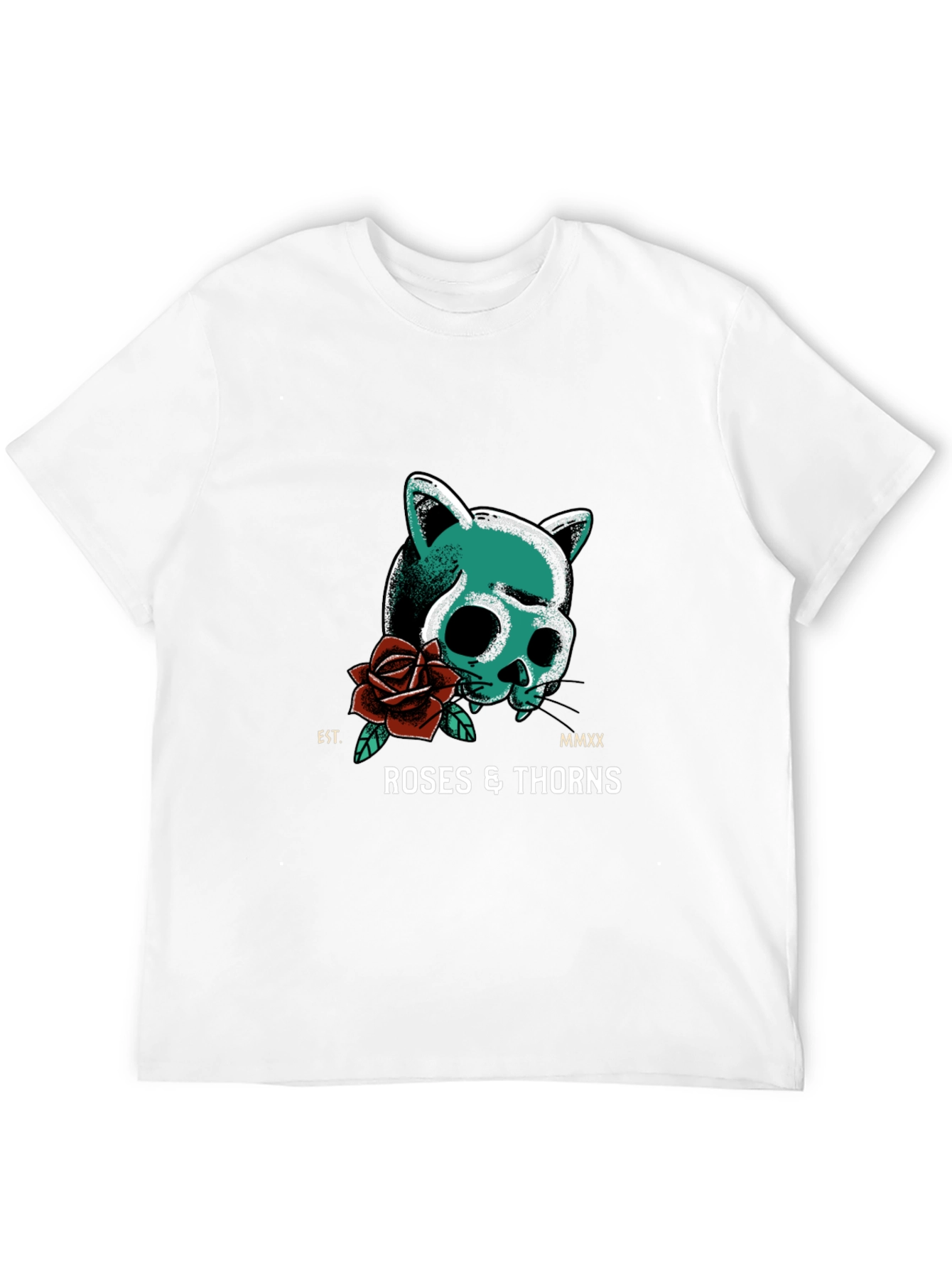 Roses & Thorns Black Graphic Tee